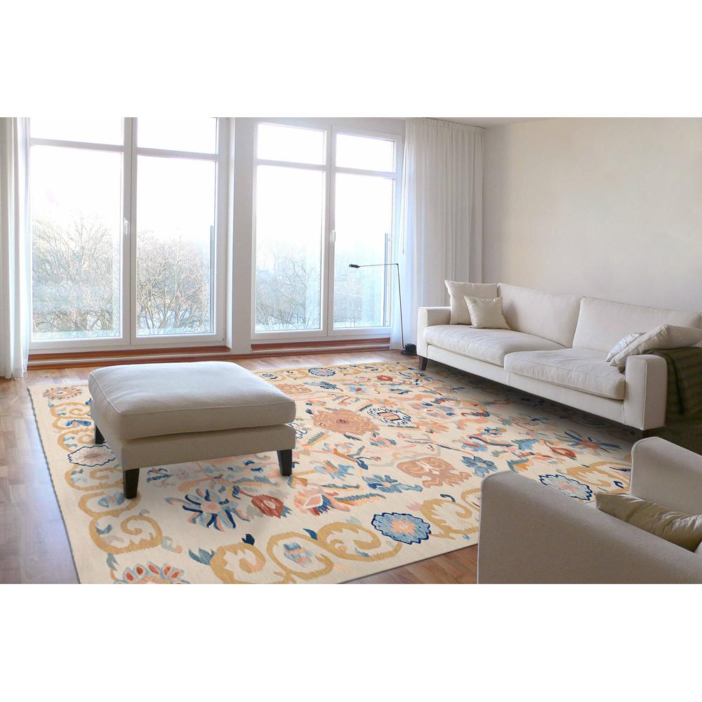 Handwoven Anatolian Aubusson Kilim Carpet In Excellent Condition In Berlin, DE