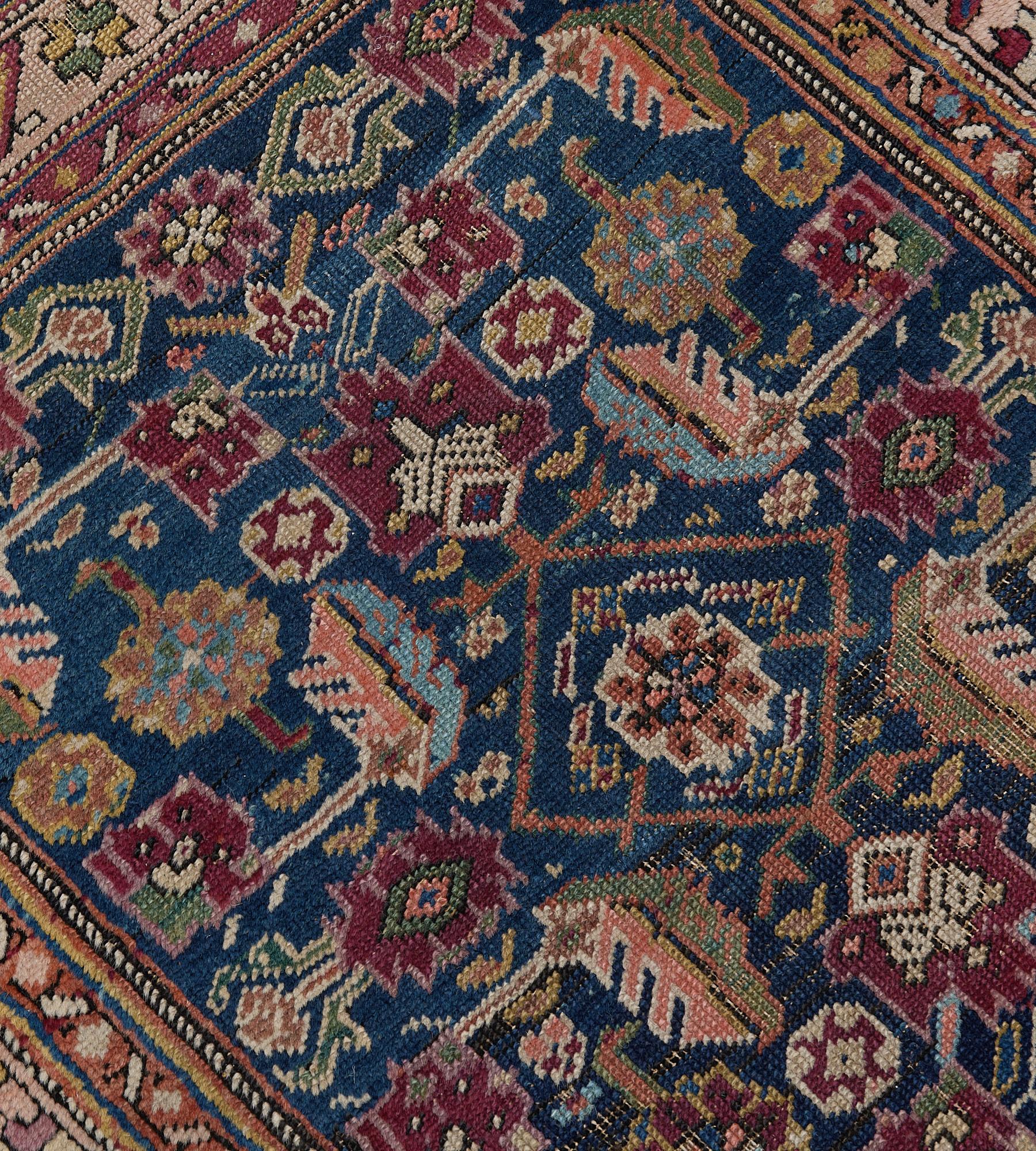 XIXe siècle Tapis de couloir Karabagh Herati-Pattern tissé à la main en vente