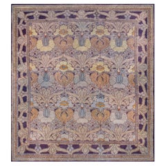 Handwoven Antique Irish Voysey Rug