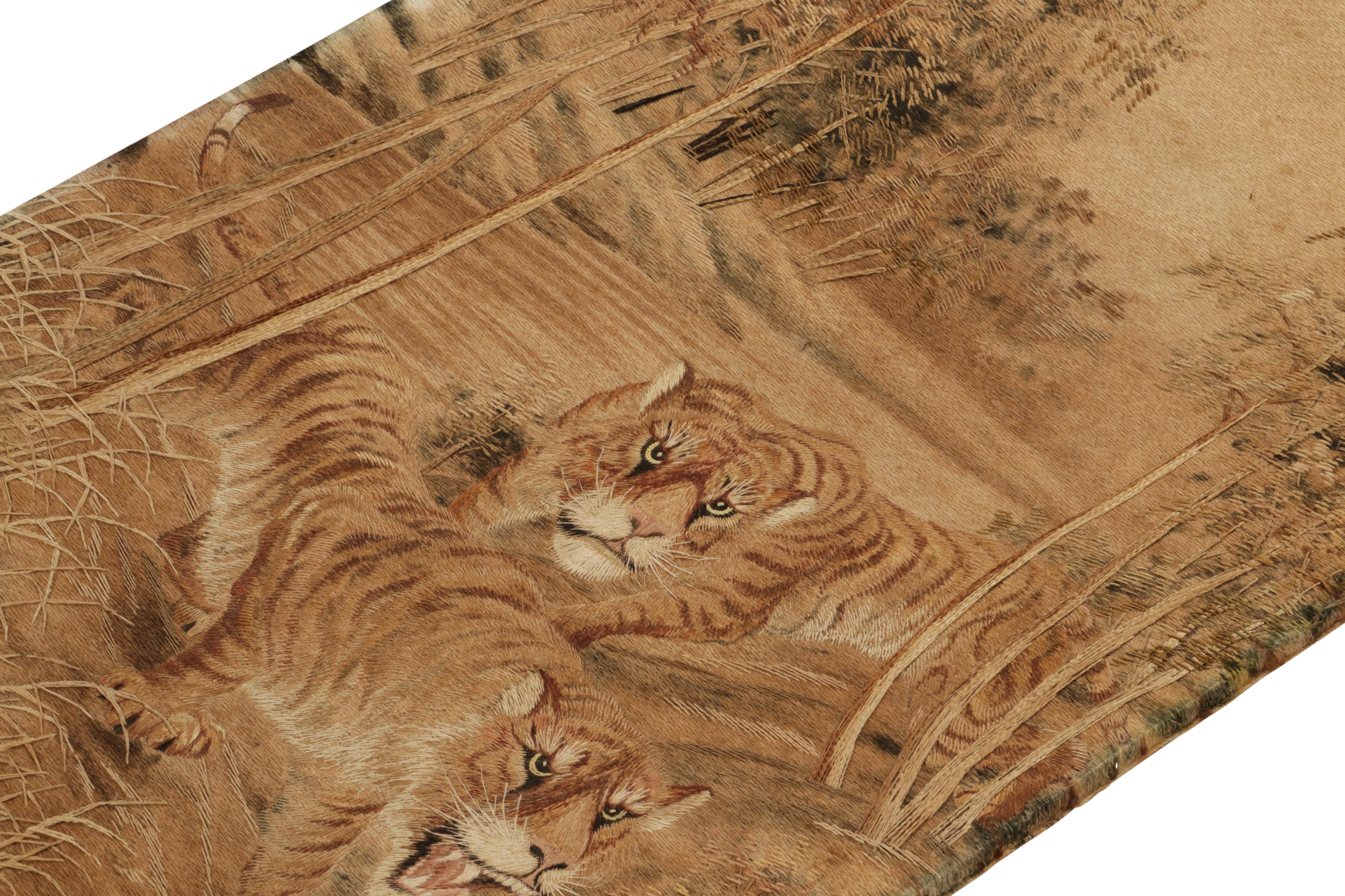 antique tiger rug