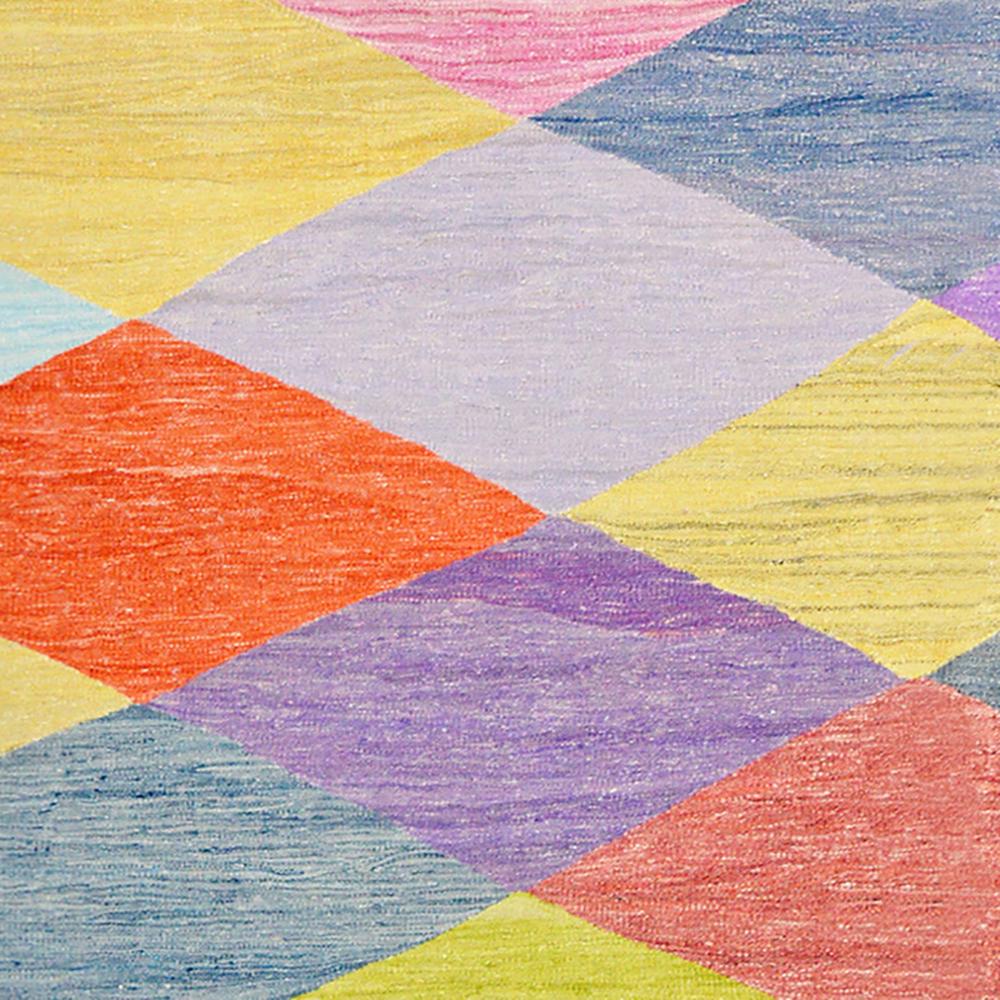 Turkish Handwoven Colourful Kilim Carpet