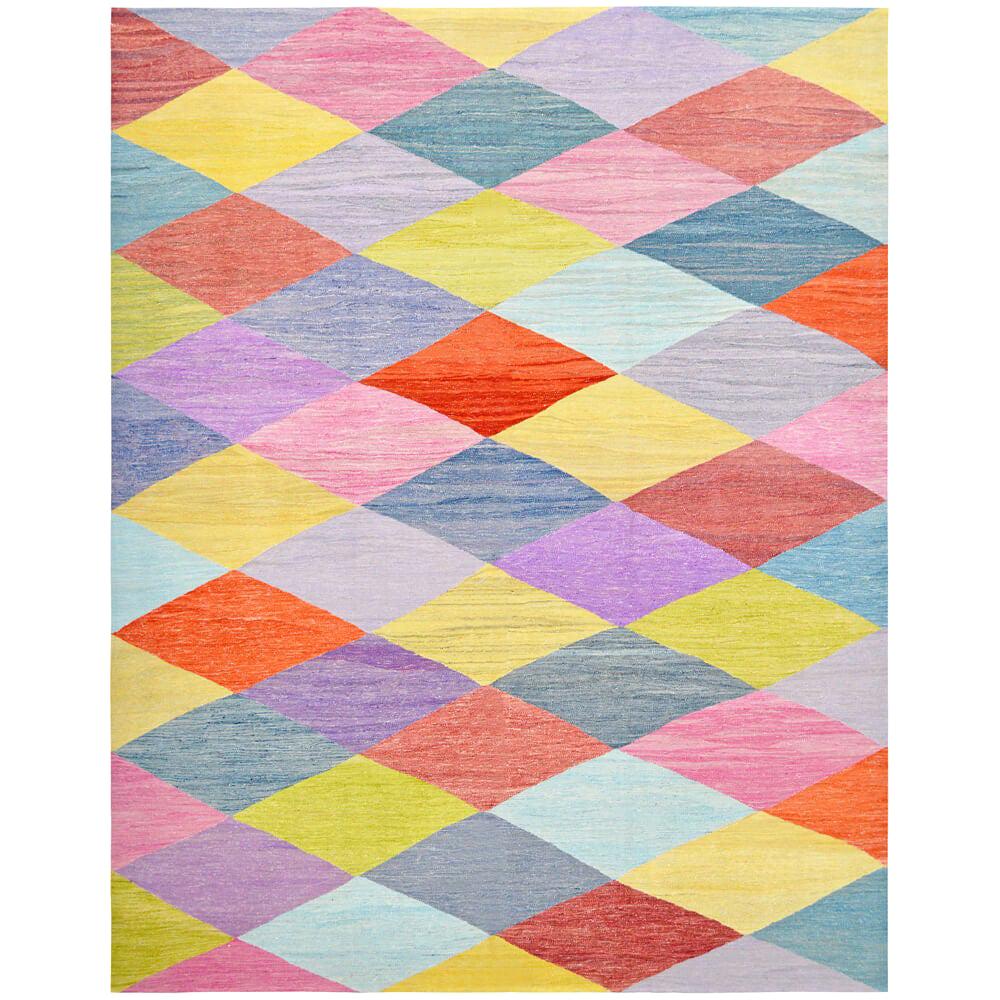 Handwoven Colourful Kilim Carpet