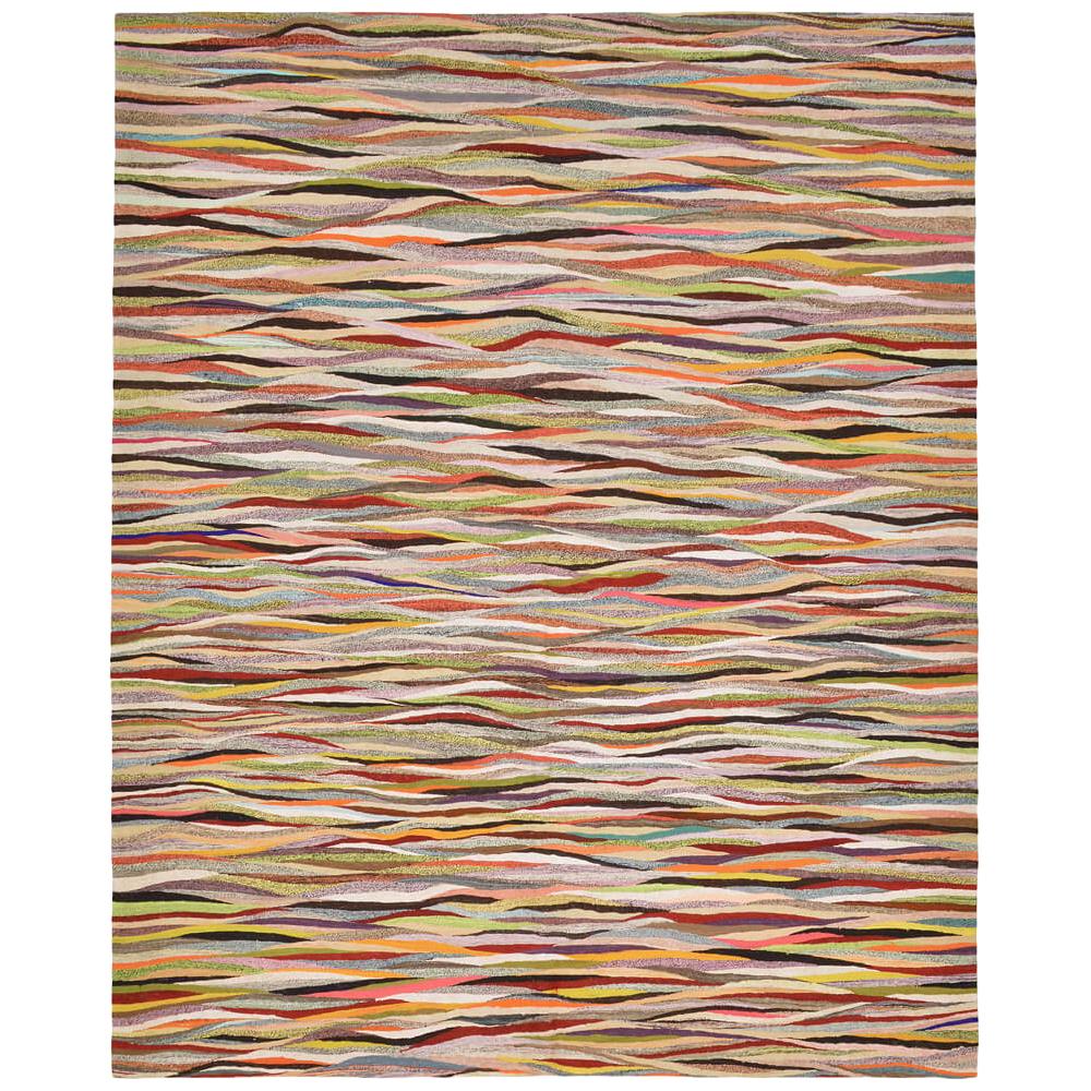 Tapis Kilim coloré en laine vintage tissé à la main du 21e siècle