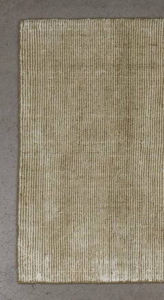 Handwoven Contemporary Rug, Sand Color, 3' x 5', Modern Design, New