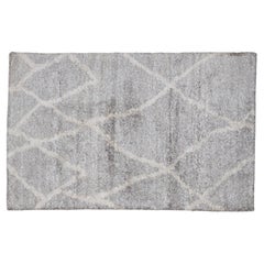 Handwoven Contemporary Rug, Slate Color, 3' x 5', Modern Design, New