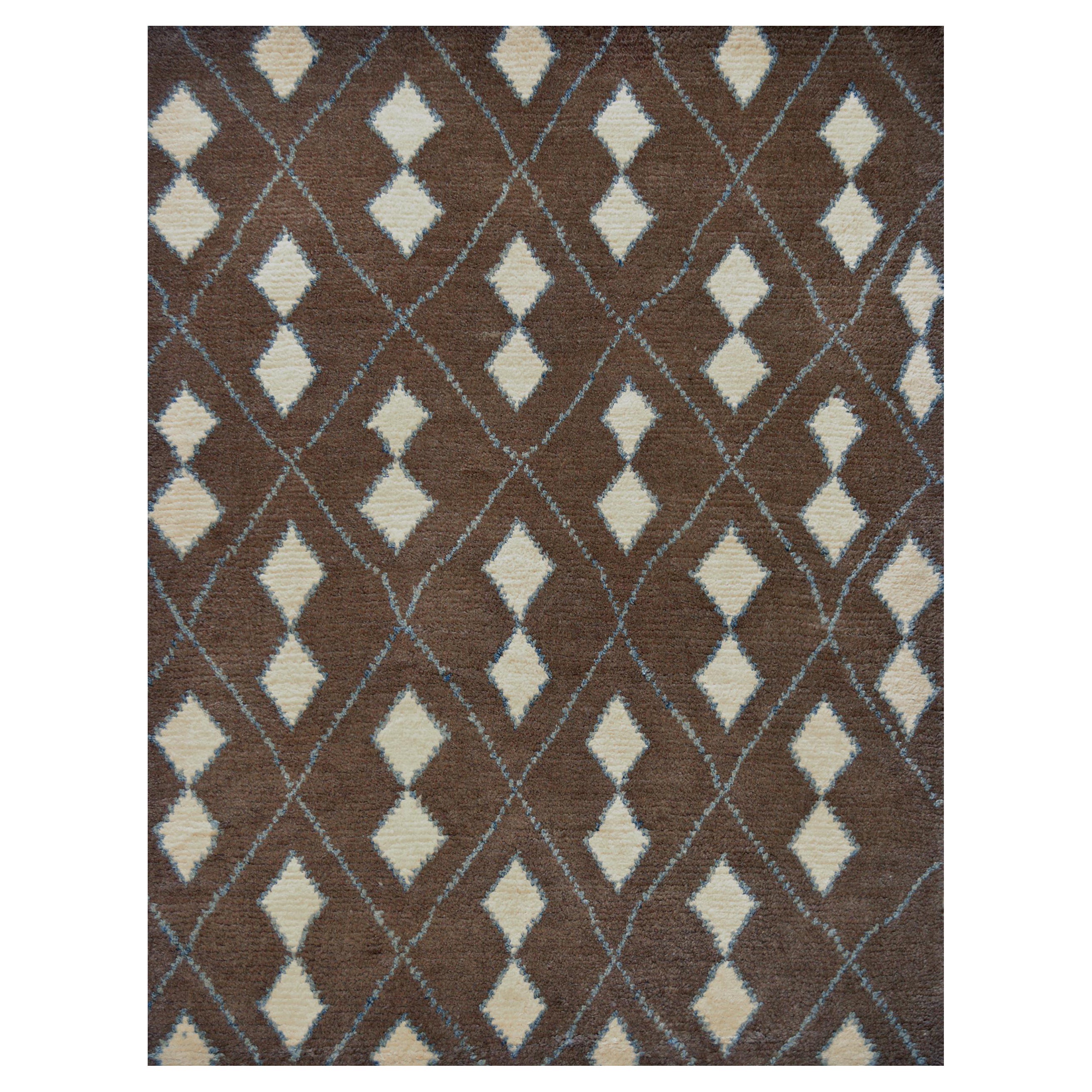 Tappeto Deco turco contemporaneo tessuto a mano