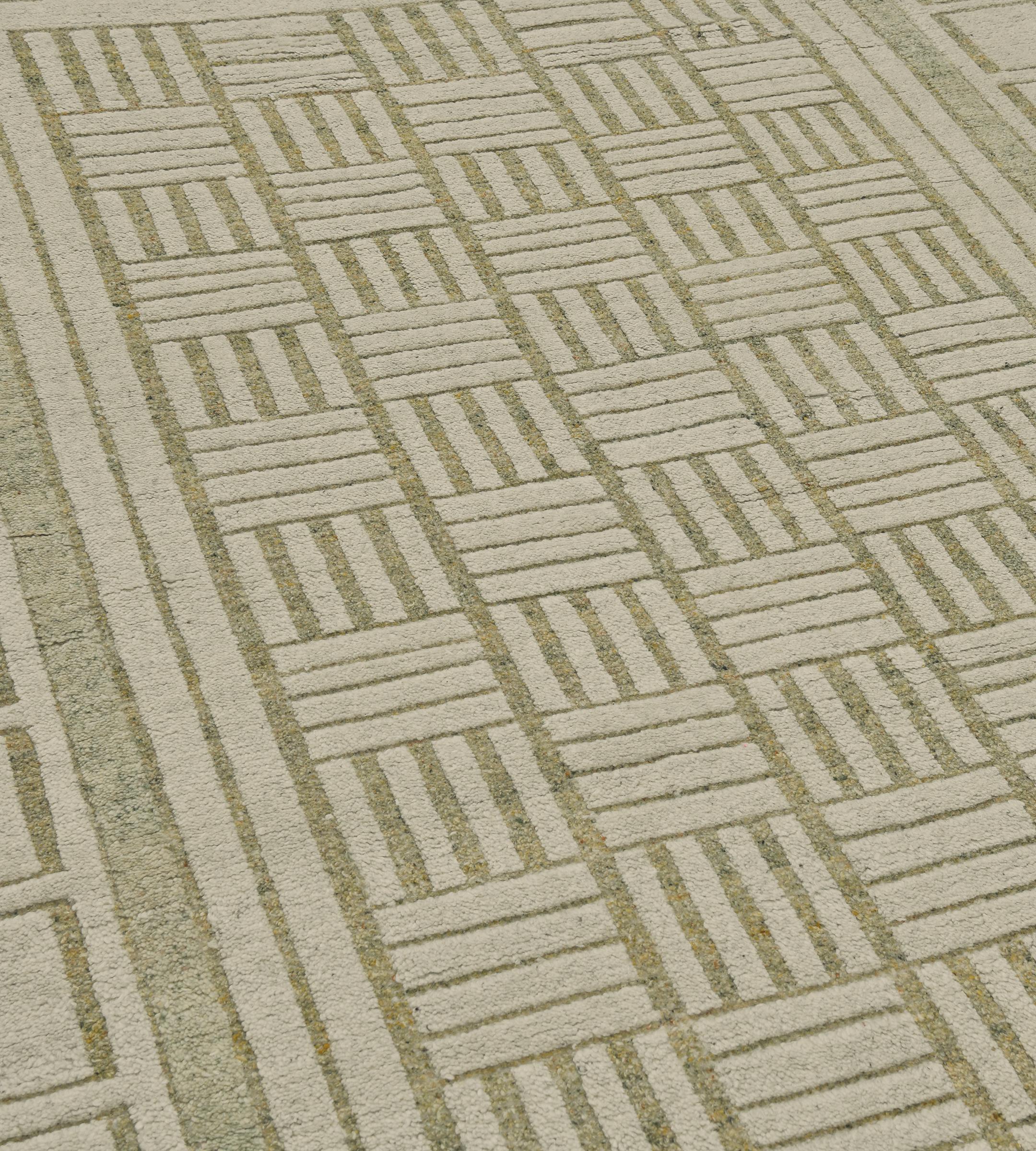 The Mansour Modern Swedish collection is primarily inspired by vintage Swedish flat-weave rugs whose geometric designs are relevant as ever in the 21st century. The collection utilizes a number of weaving techniques, yielding various distinctive