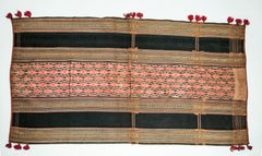 Handwoven Cotton Sarong Textile Central Highlands, Vietnam, Mid-20th Century
