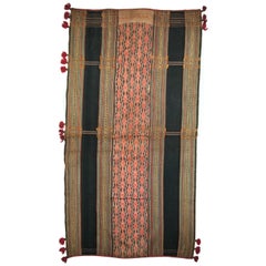 Handwoven Cotton Sarong Textile Central Highlands, Vietnam, Mid-20th Century