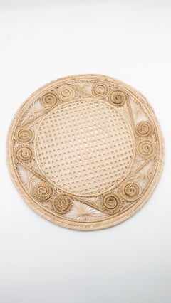 Handwoven Cream Iraca Fibre Placemat’s’ Made in Columbia
