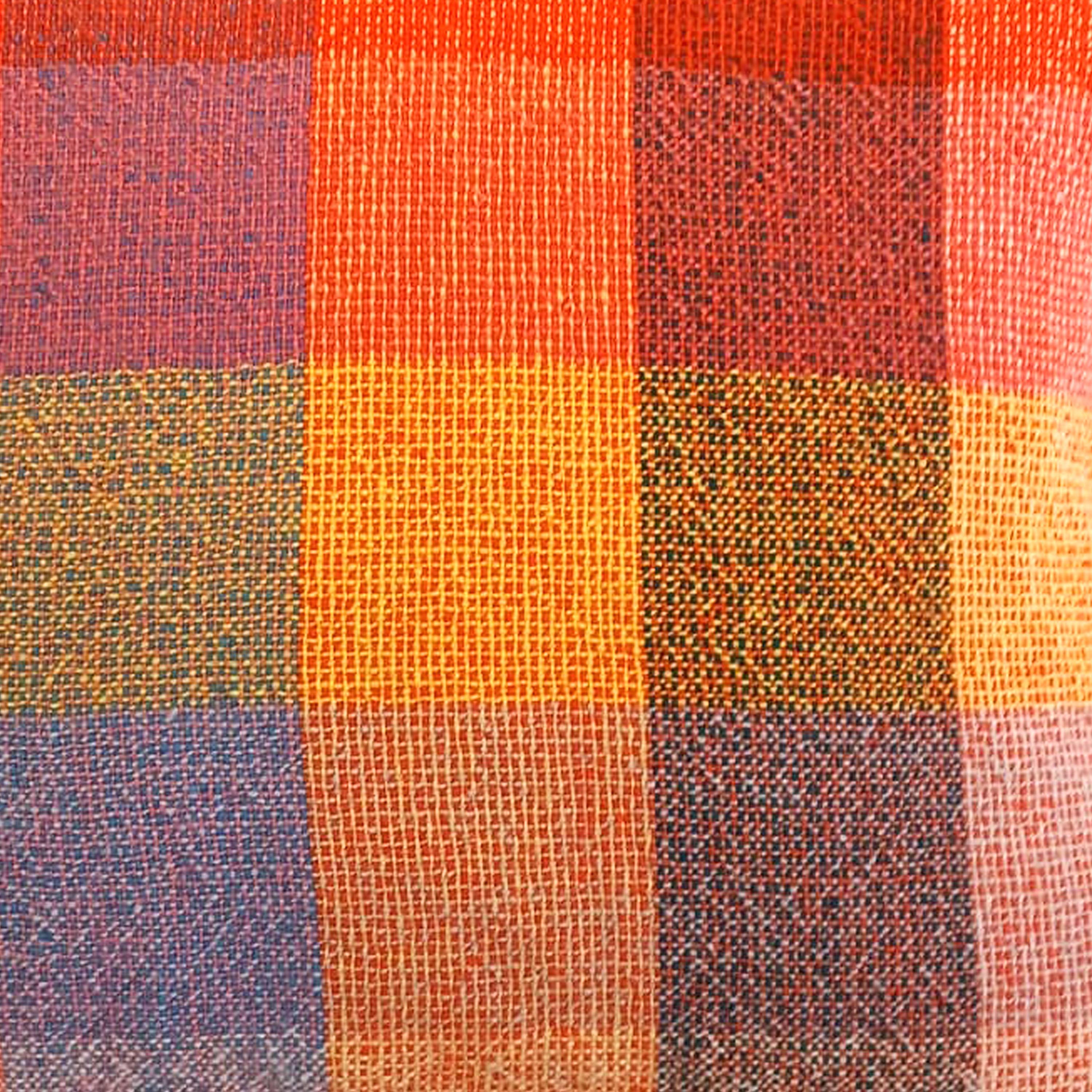 Hand-Woven Handwoven EcoFriendly Multicolor Wool Cushion, by Cristian Zuzunaga, Spain, 2022