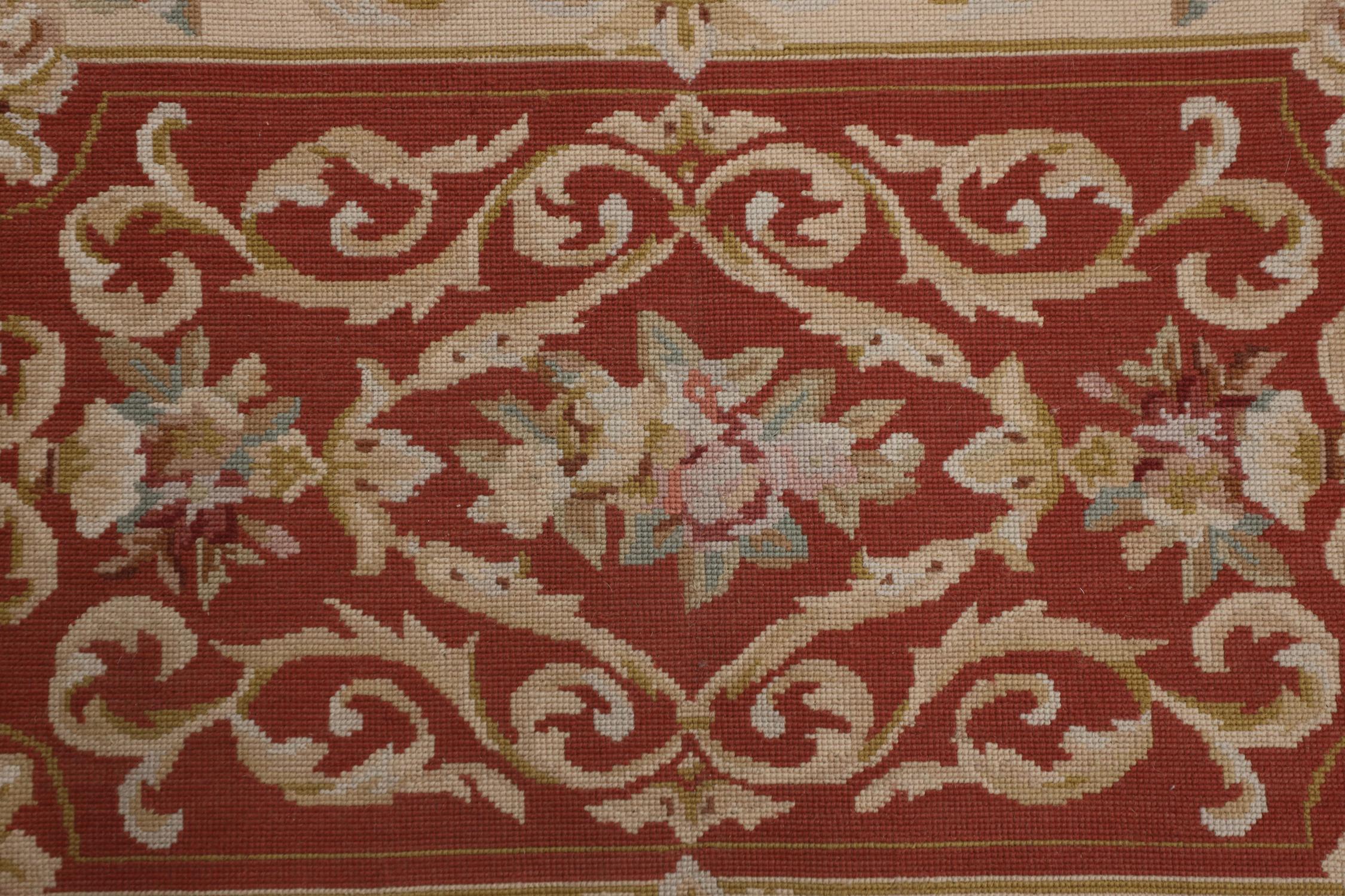 red tapestry rug