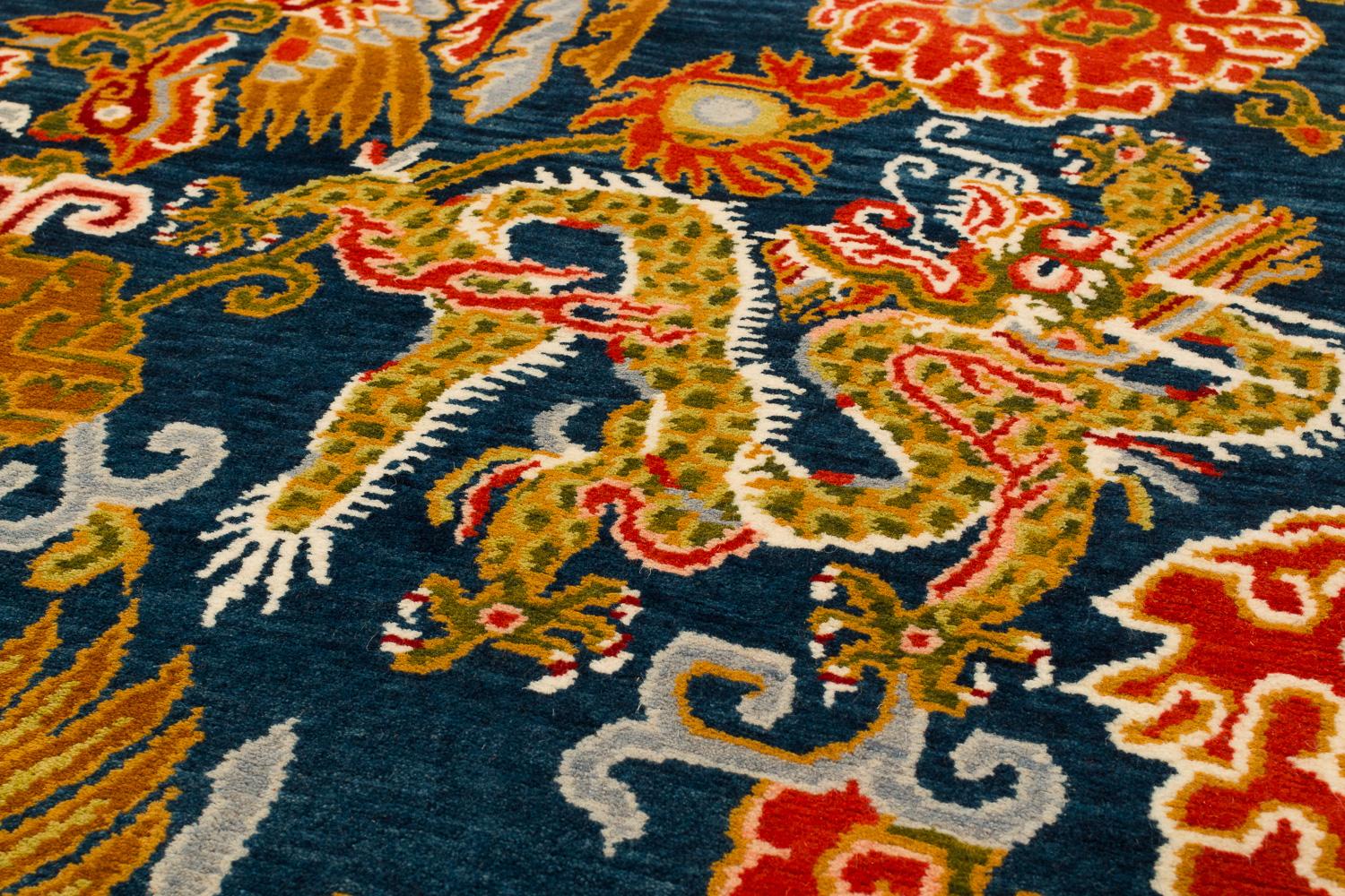 chinese dragon rug