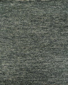 Handwoven Jungle Green Wool Rug, Contemporary Minimalist Handmade Carpet