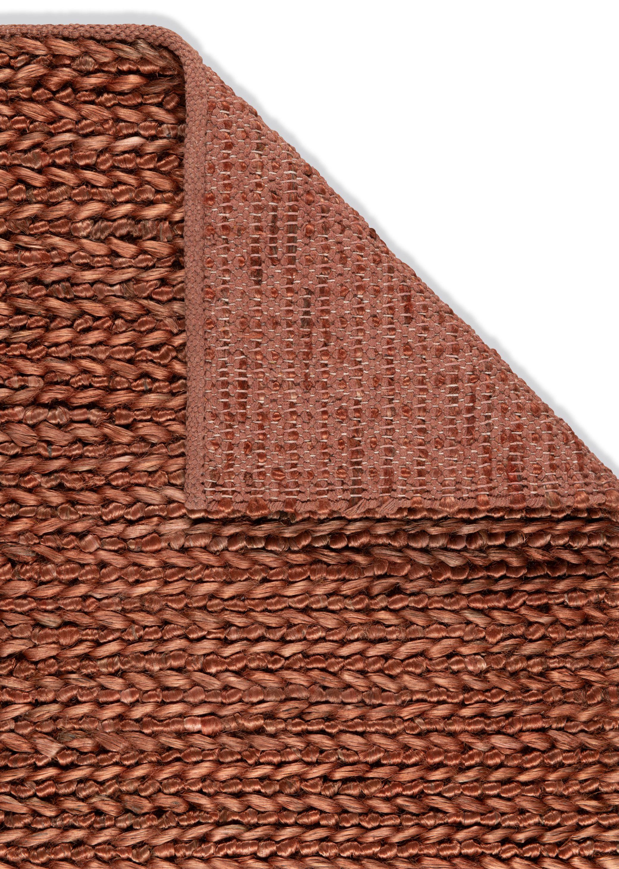 Handgewebter Jute Webteppich, 9 'x 12', Topaz (Indisch) im Angebot