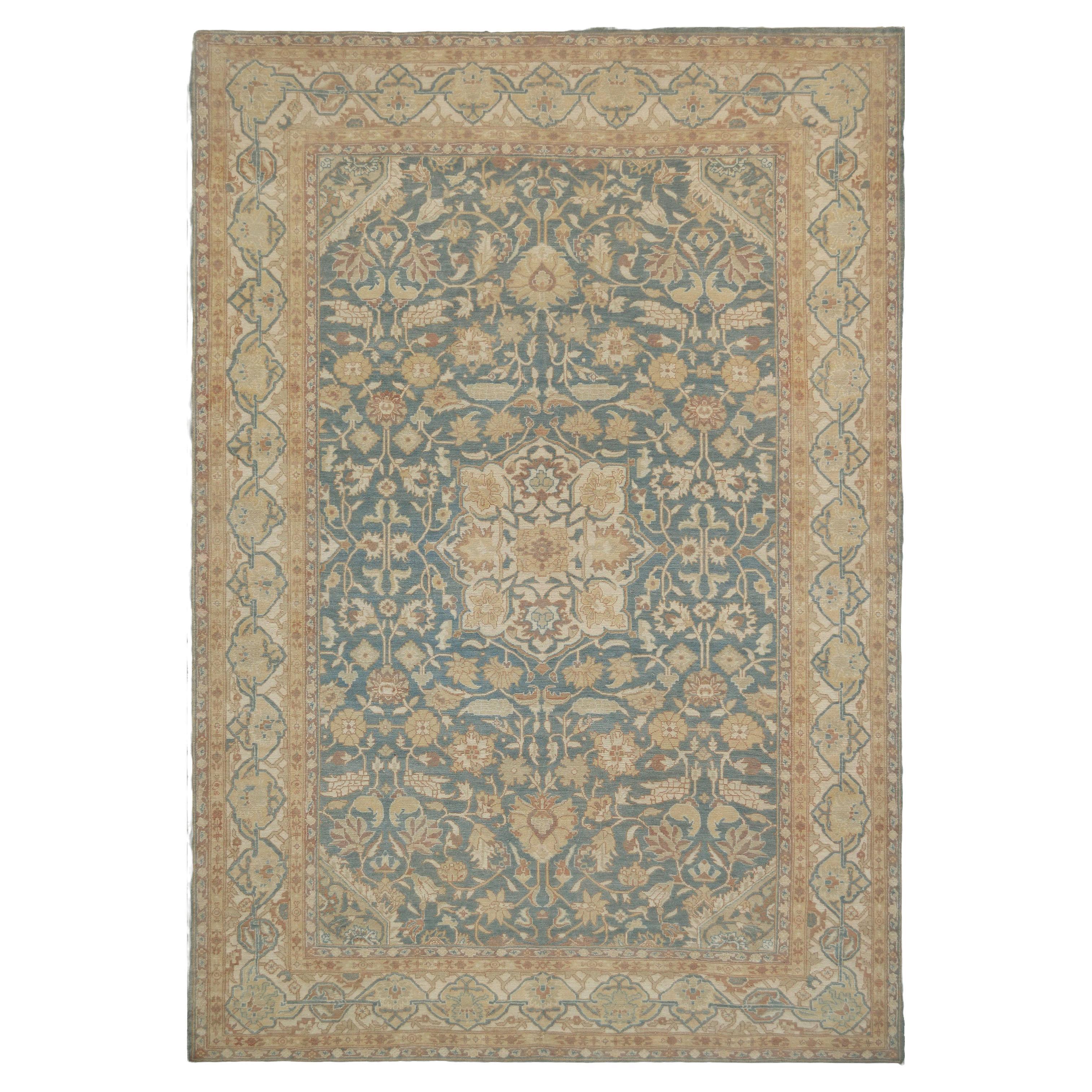 Handwoven Late 19th Century Amritsar Wool Rug For Sale