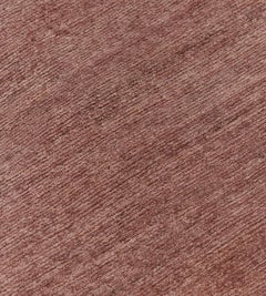 Contemporary Handwoven Mauve Abrash Hanfteppich