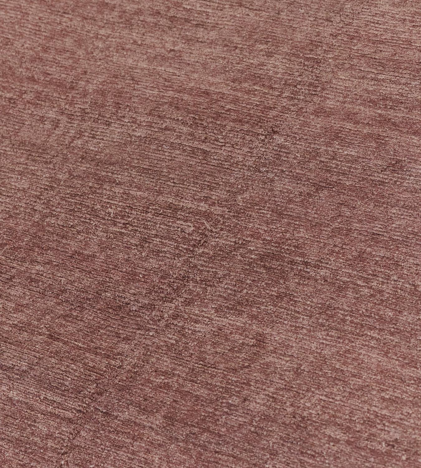 XXI secolo e contemporaneo Tappeto contemporaneo in canapa intrecciata a mano di colore malva Abrash in vendita