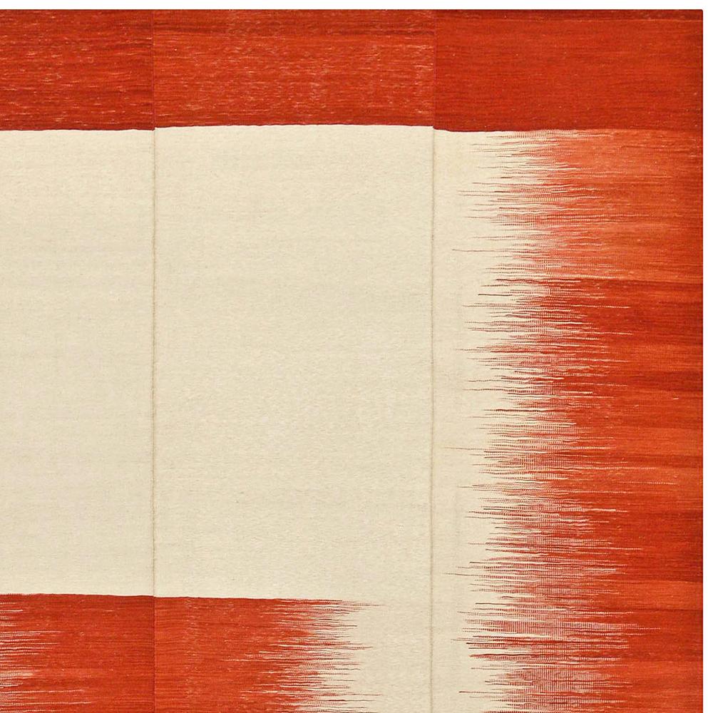 21st Century Fiery Red Handwoven Mazandaran Kilim Carpet

Mazandaran Kilims captivate with their fine color gradients. Sometimes in earthy tones, sometimes brightly colored.
This handwoven Mazandaran Kilim is brand-new, an unused item and not