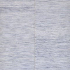 Handwoven Mazandaran Kilim Rug - Pastel, Light Blue Gradient, Wool