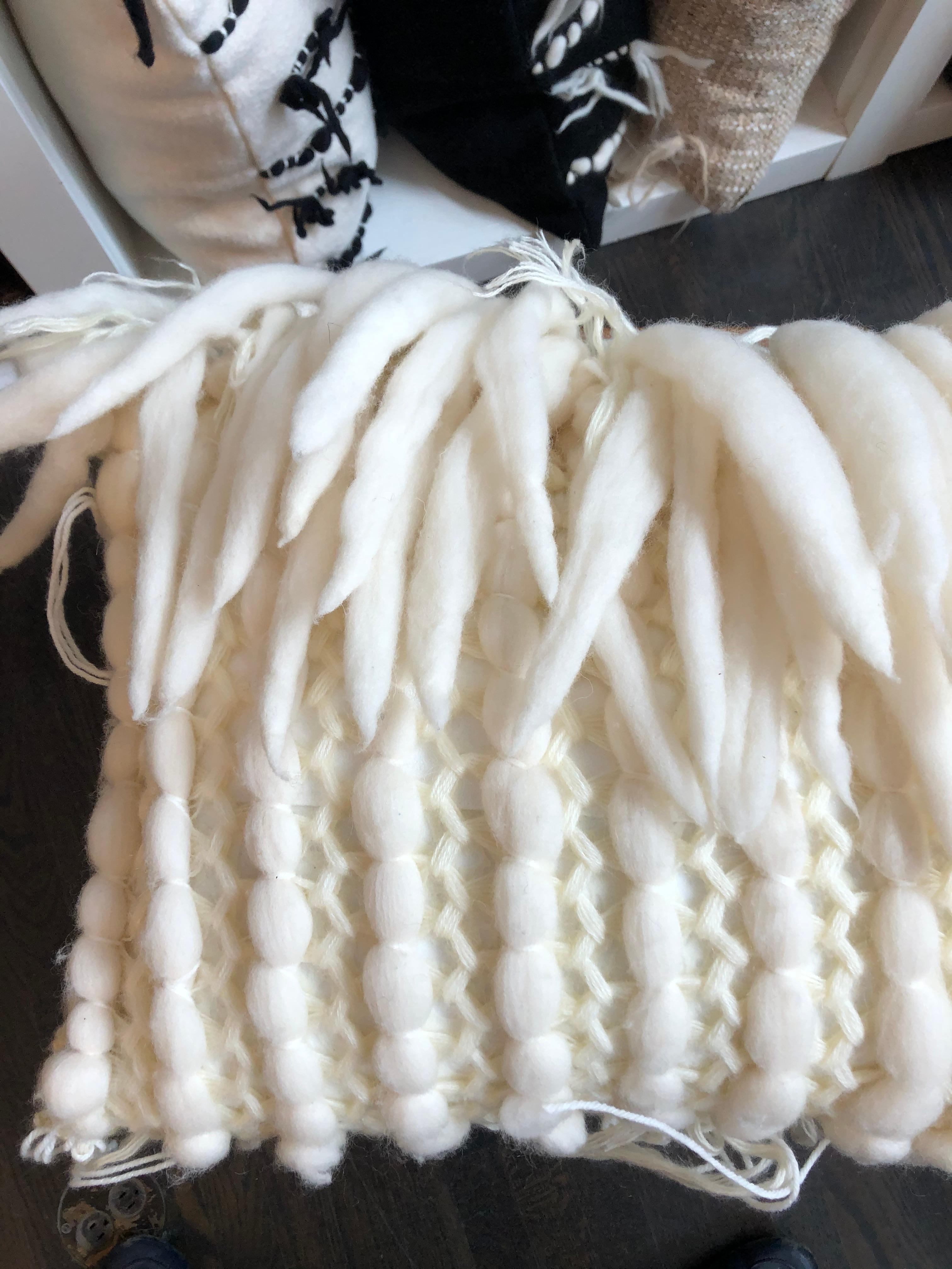 Modern Handwoven Merino Wool Italian Pillow