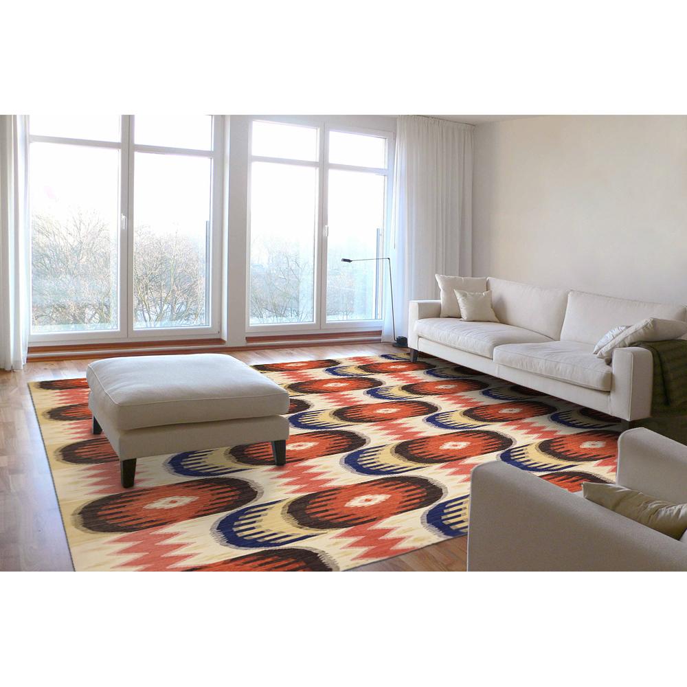 21st Century Ethno Handwoven Modern Kilim Carpet In New Condition For Sale In Berlin, DE