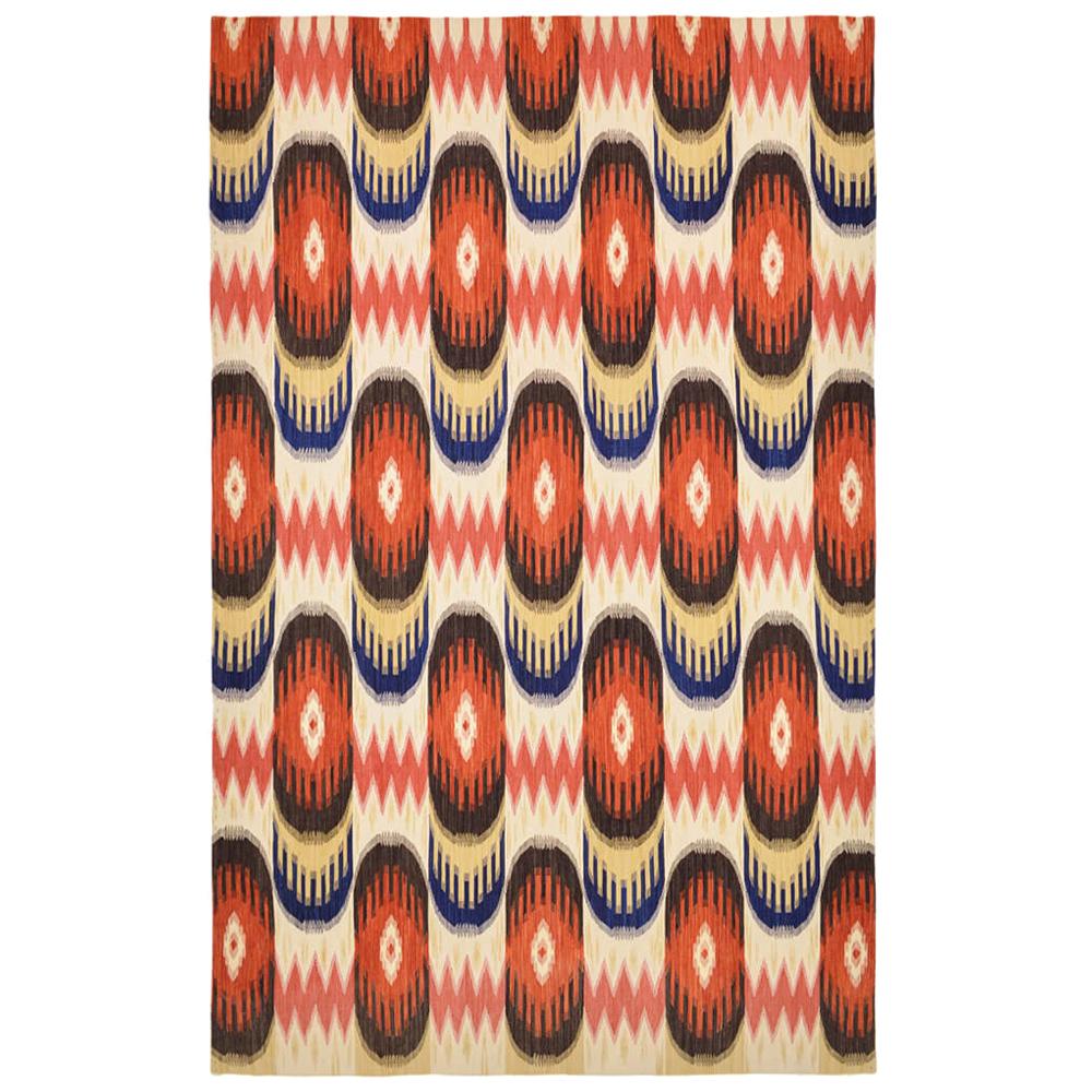 21th Century Ethno Handwoven Modern Kilim Carpet