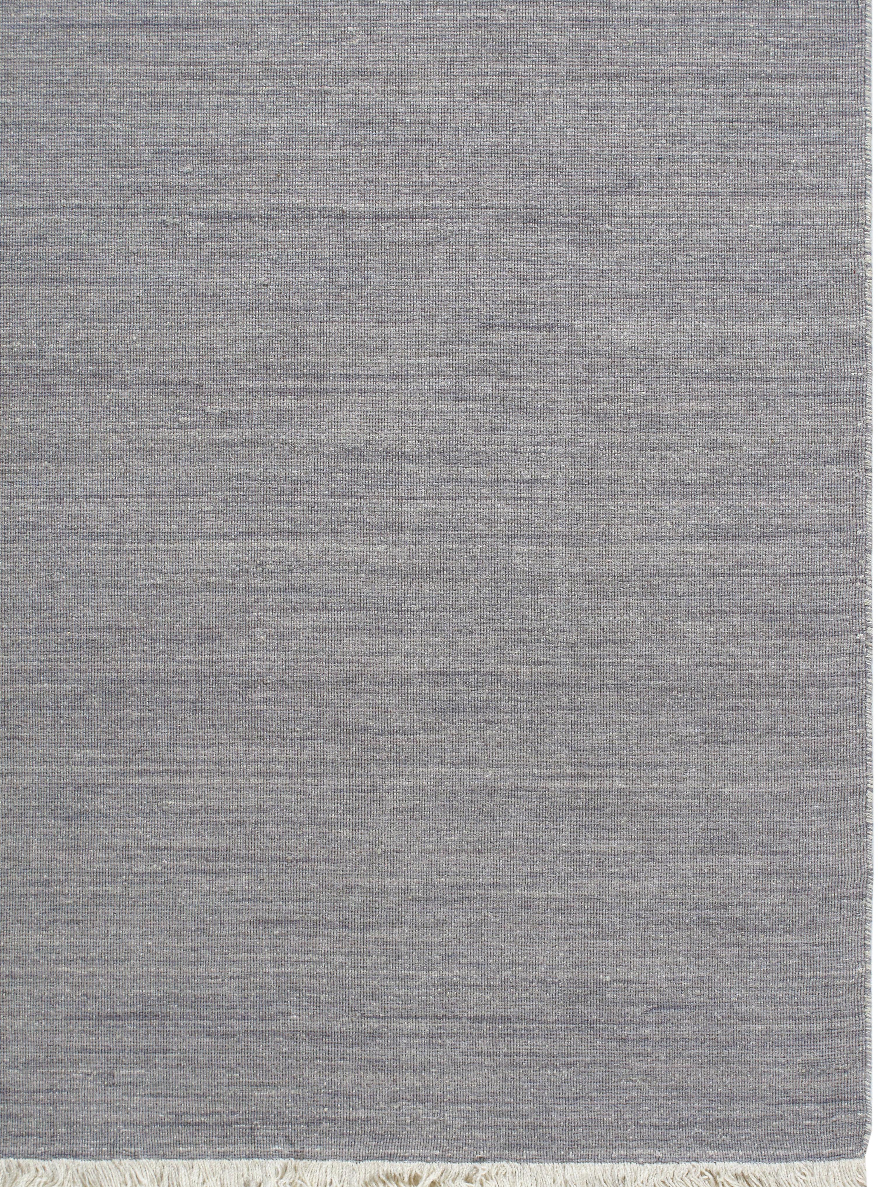 Handgewebter moderner Teppich aus Indien  Merinowolle, Neutrale Töne, Minimalistisches Design im Angebot 2
