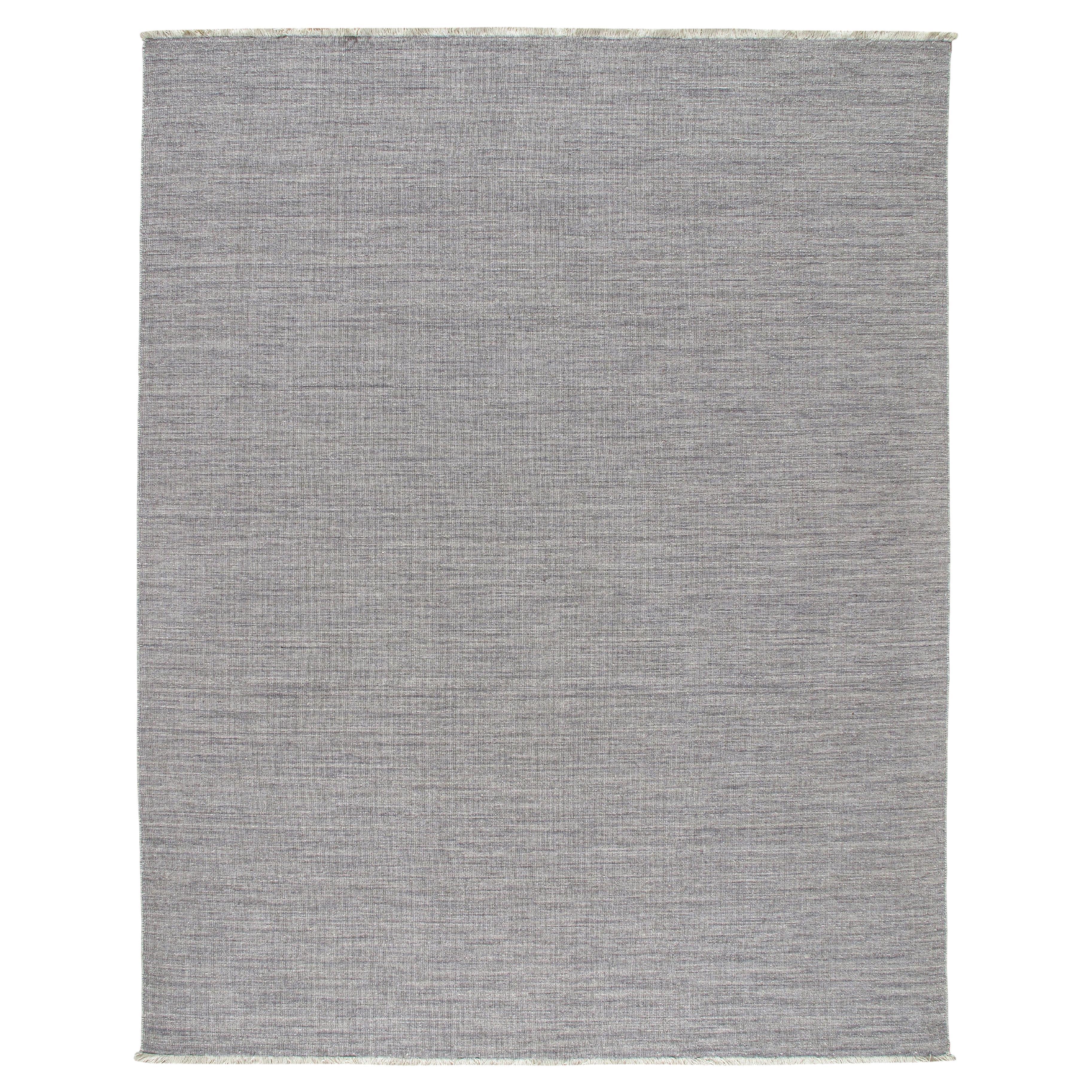 Tappeto moderno tessuto a mano dall'India  Lana Merino, Toni neutri, Design minimale