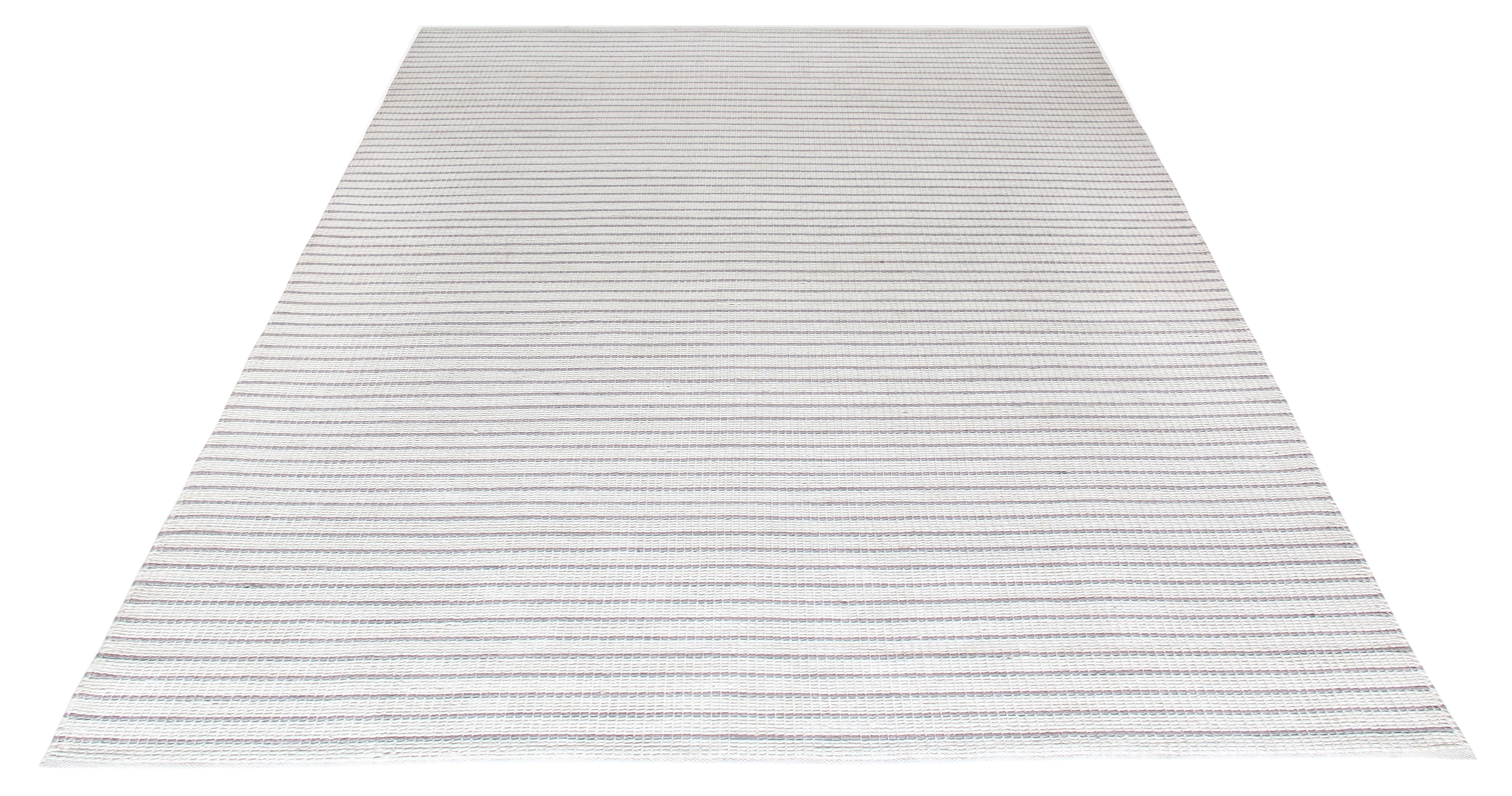 Handgewebter moderner Teppich aus neuseeländischer Merinowolle - Minimales neutrales Design im Zustand „Neu“ im Angebot in New York, NY