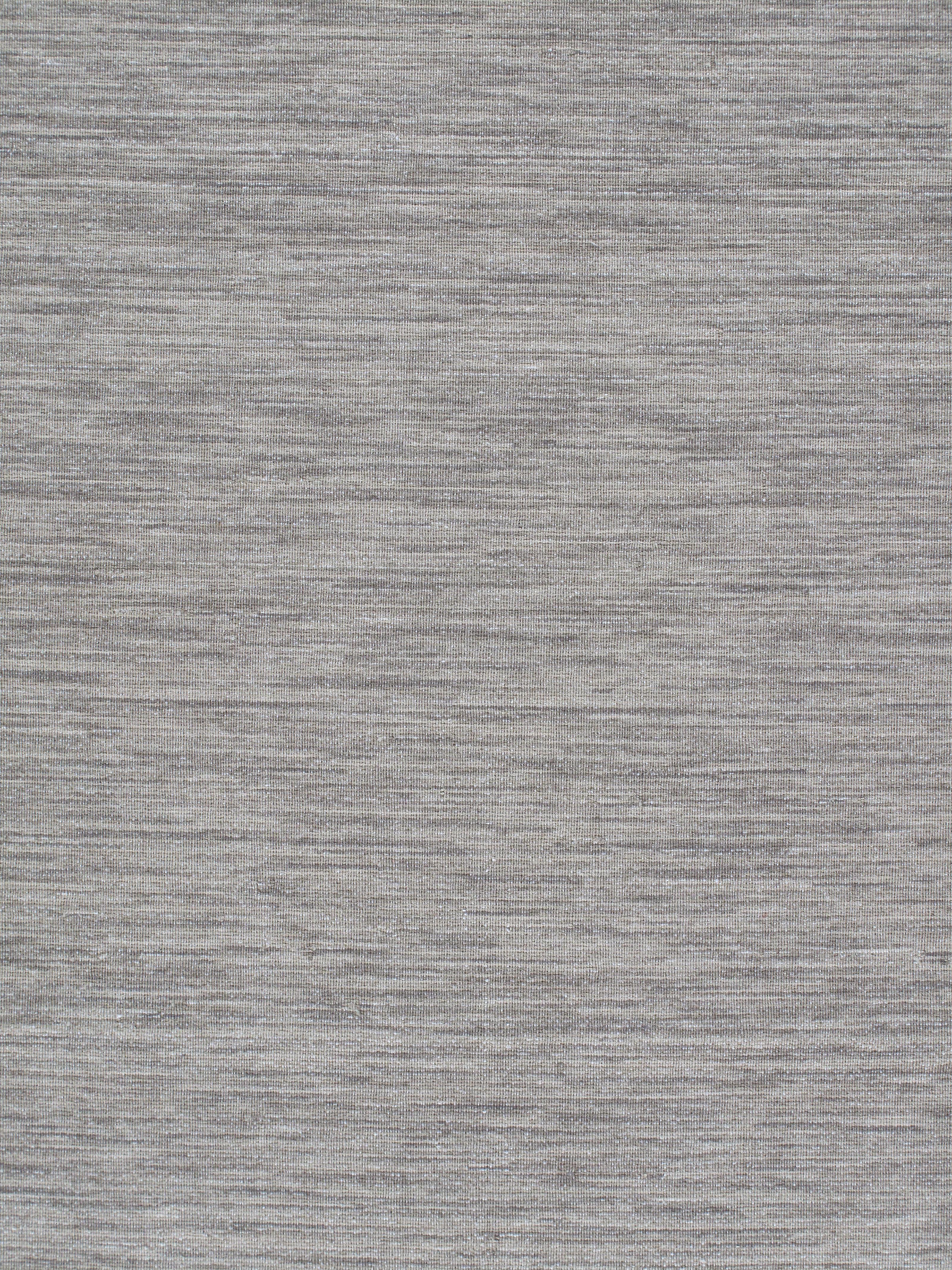 Tappeto moderno intrecciato a mano  Design minimalista grigio neutro in lana Merino in vendita 2