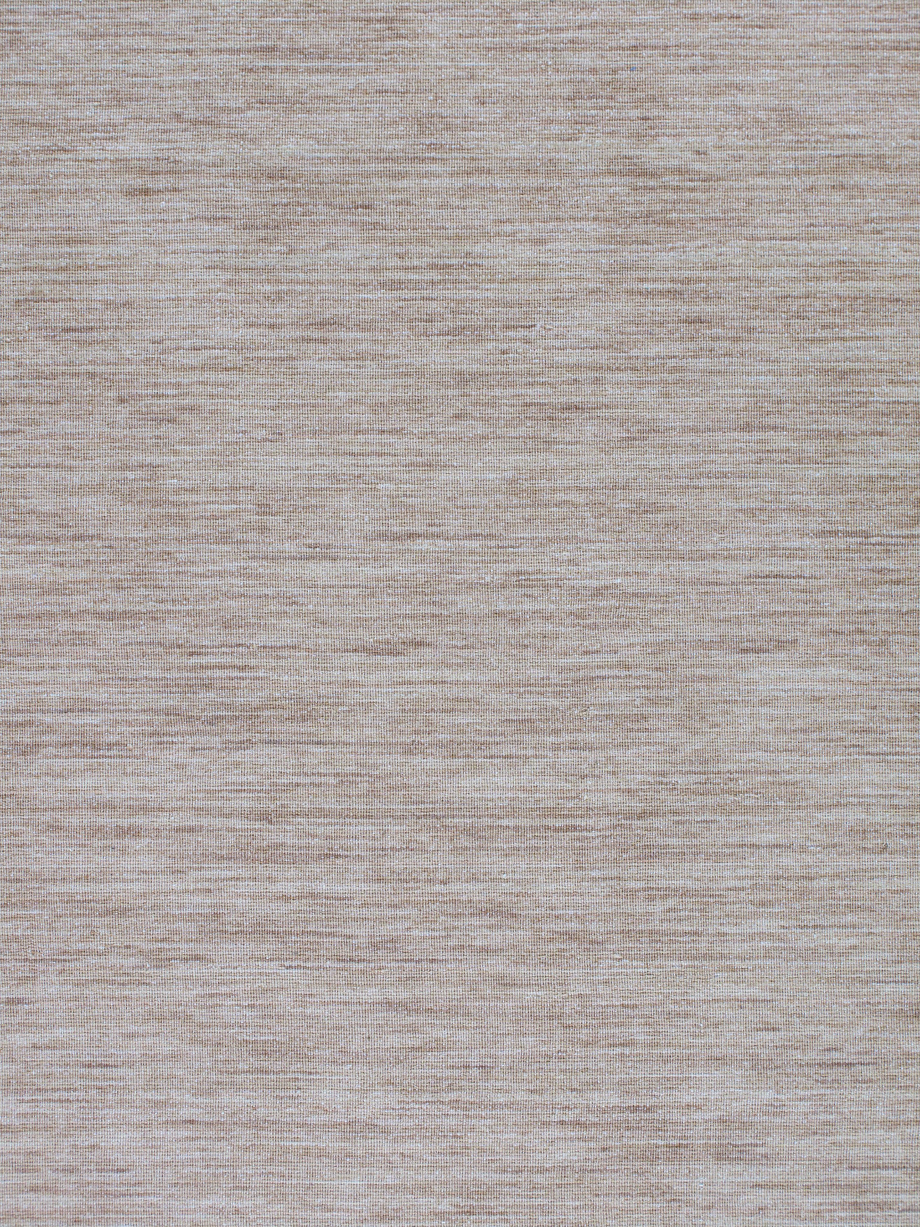 Handgewebter moderner Teppich  Neutrale Merinowolle, minimalistisches zeitgenössisches Design im Angebot 3