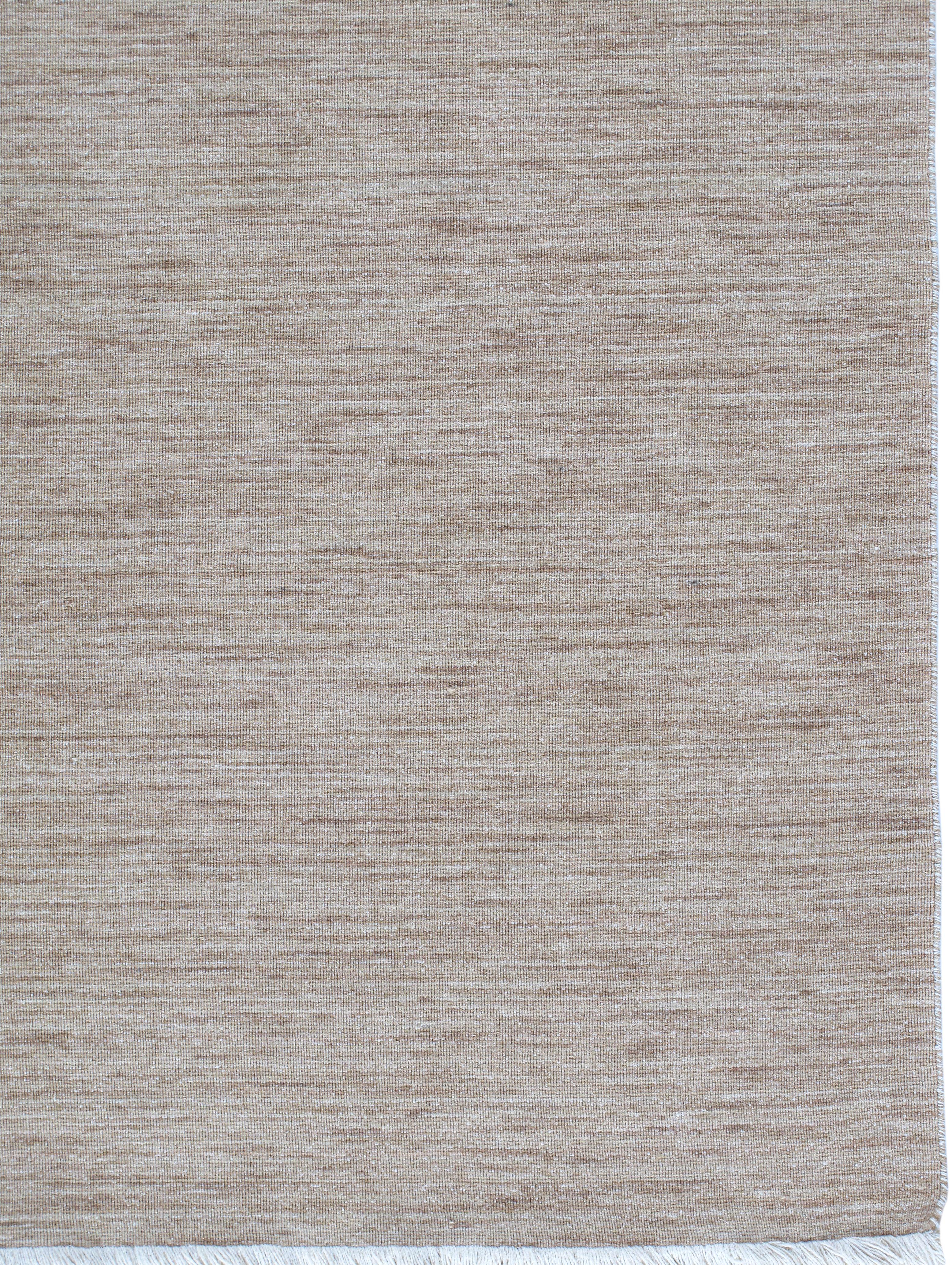 Handgewebter moderner Teppich  Neutrale Merinowolle, minimalistisches zeitgenössisches Design im Angebot 1