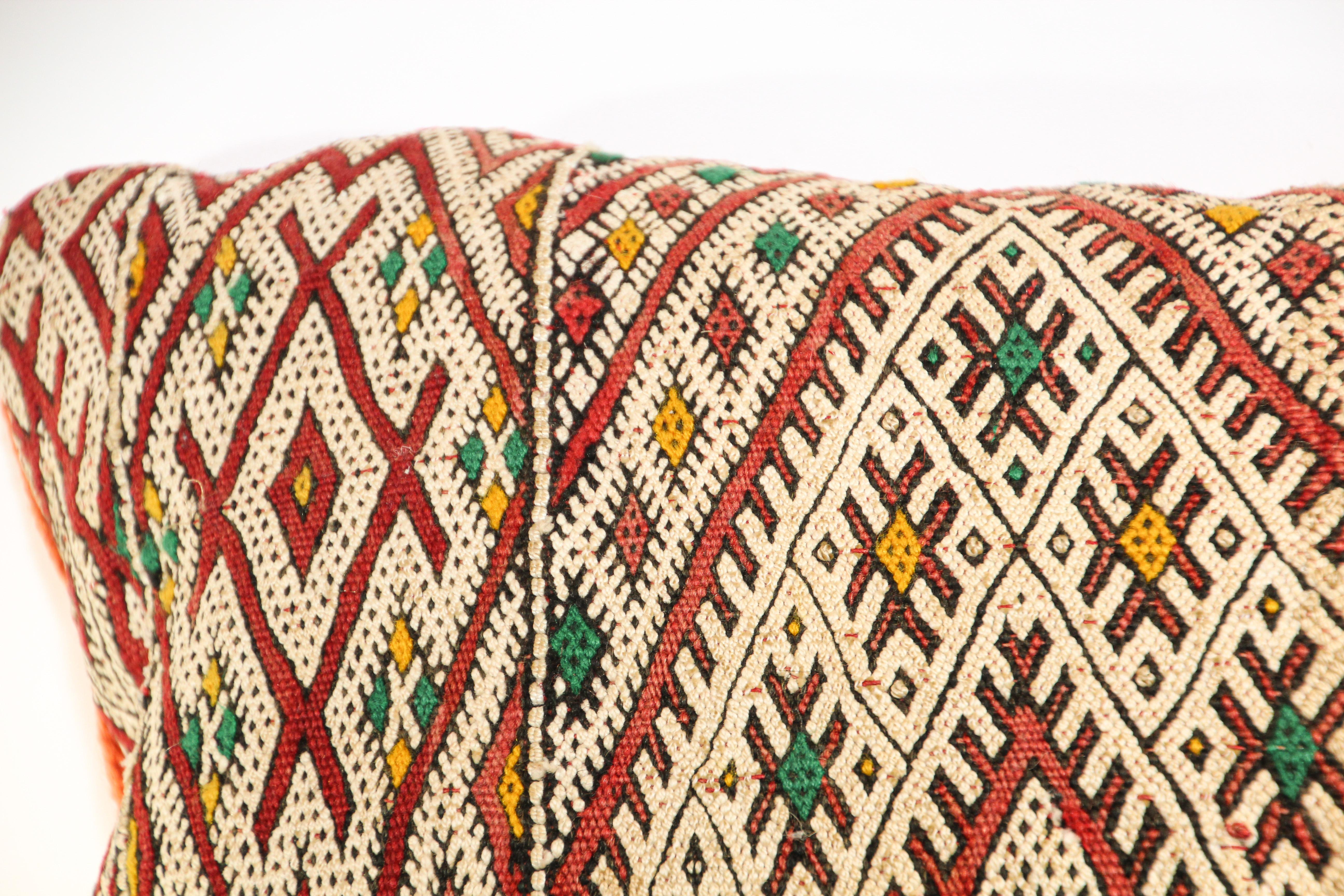 Hand-Woven Handwoven Moroccan Berber Pillow For Sale