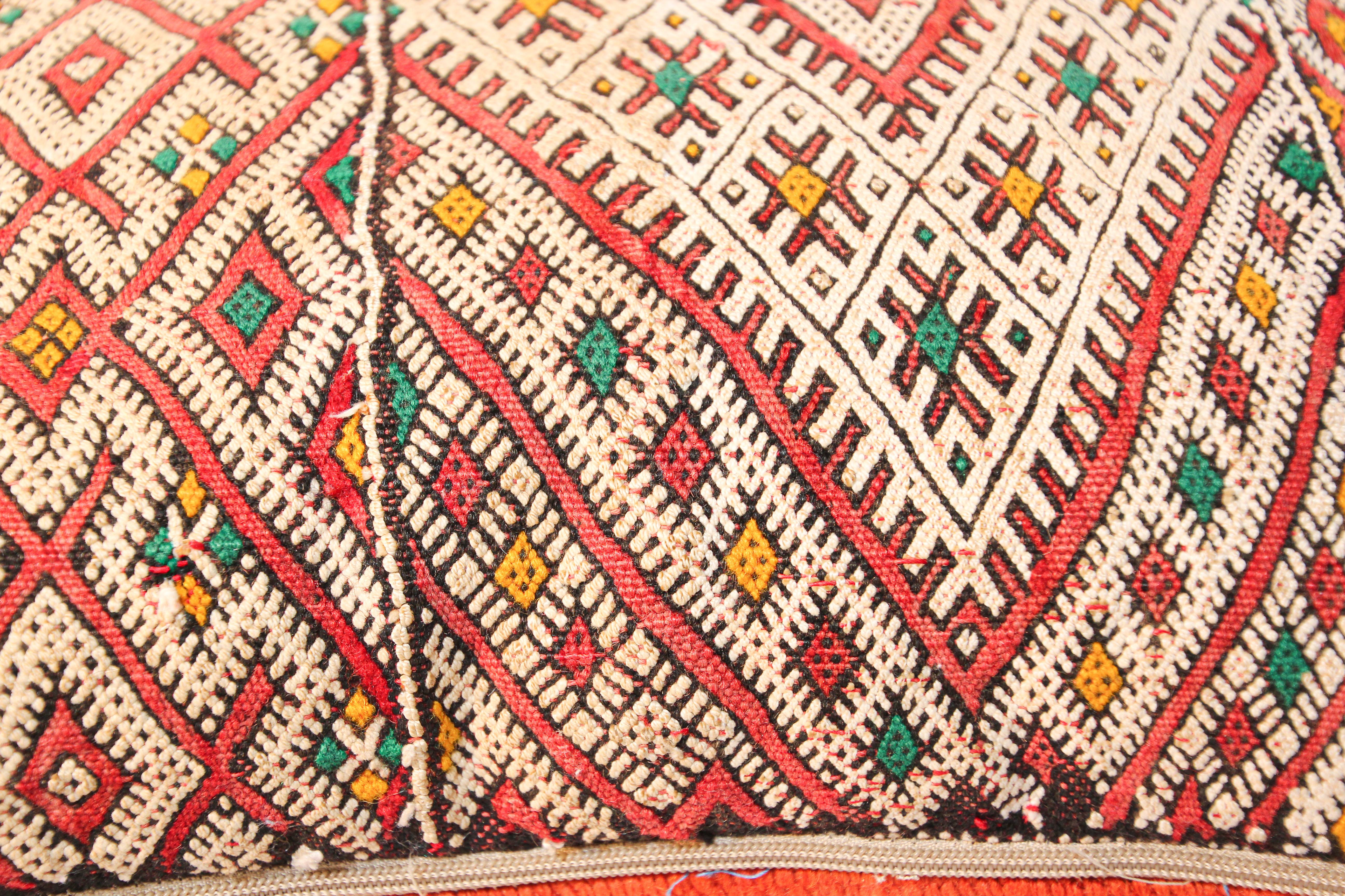 Handwoven Moroccan Berber Throw Pillow 6