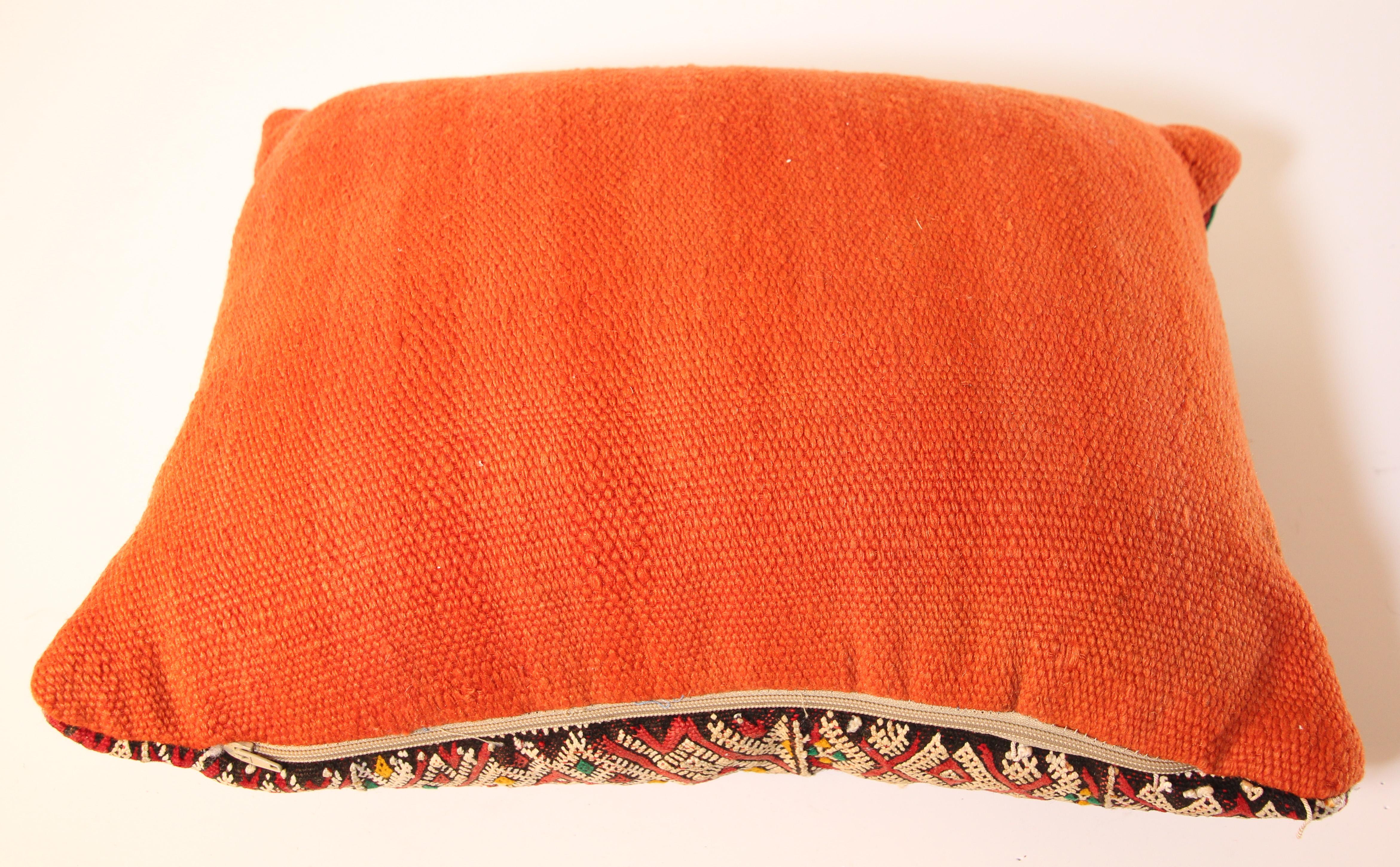 Handwoven Moroccan Berber Throw Pillow 8