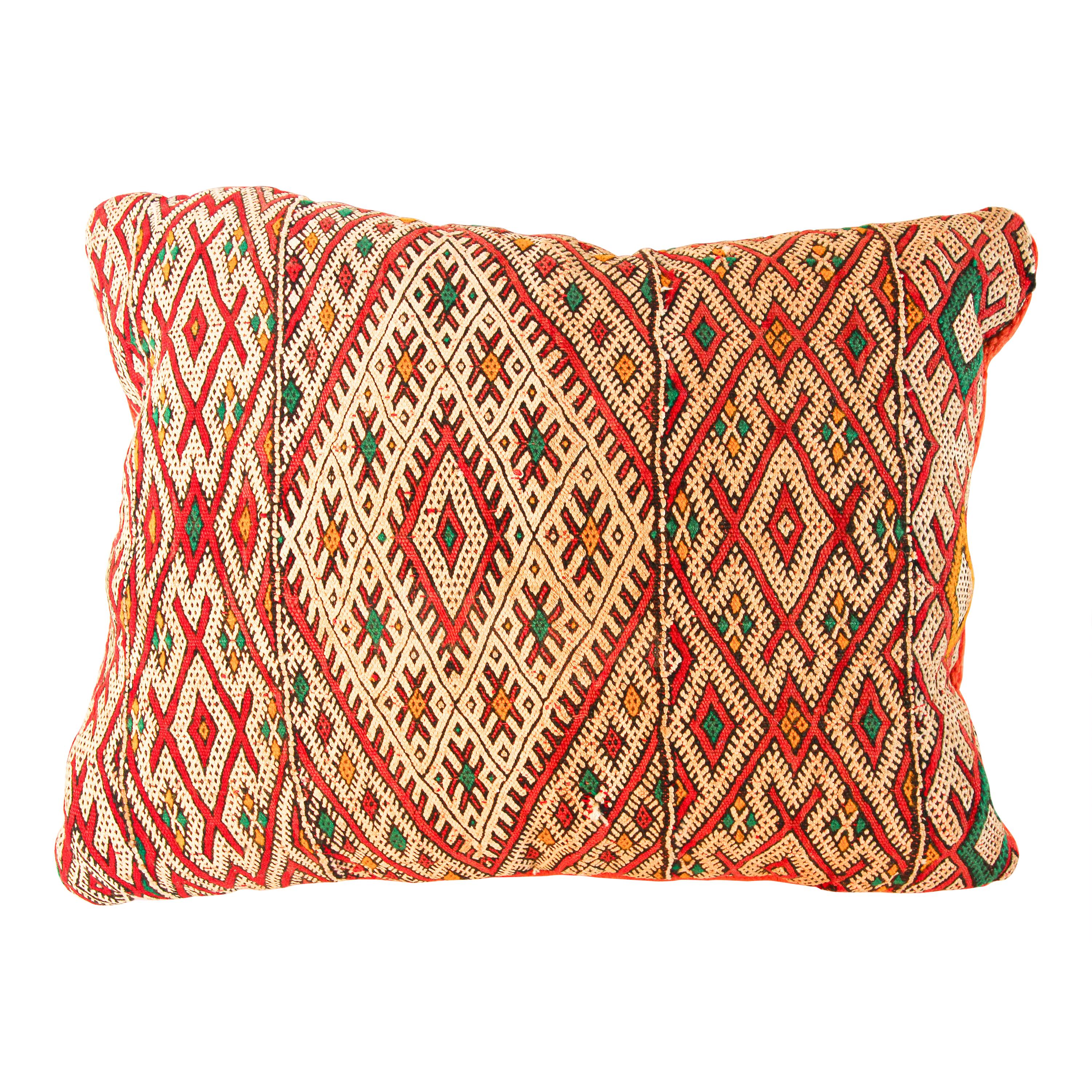 Handwoven Moroccan Berber Throw Pillow