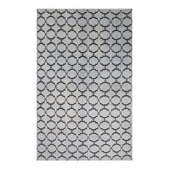 Handwoven Moroccan Style Wool Area Rug 8' x 13' Abstract Geometric Berber Design