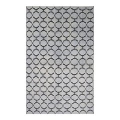 Handwoven Moroccan Style Wool Area Rug 8' x 13' Abstract Geometric Berber Design
