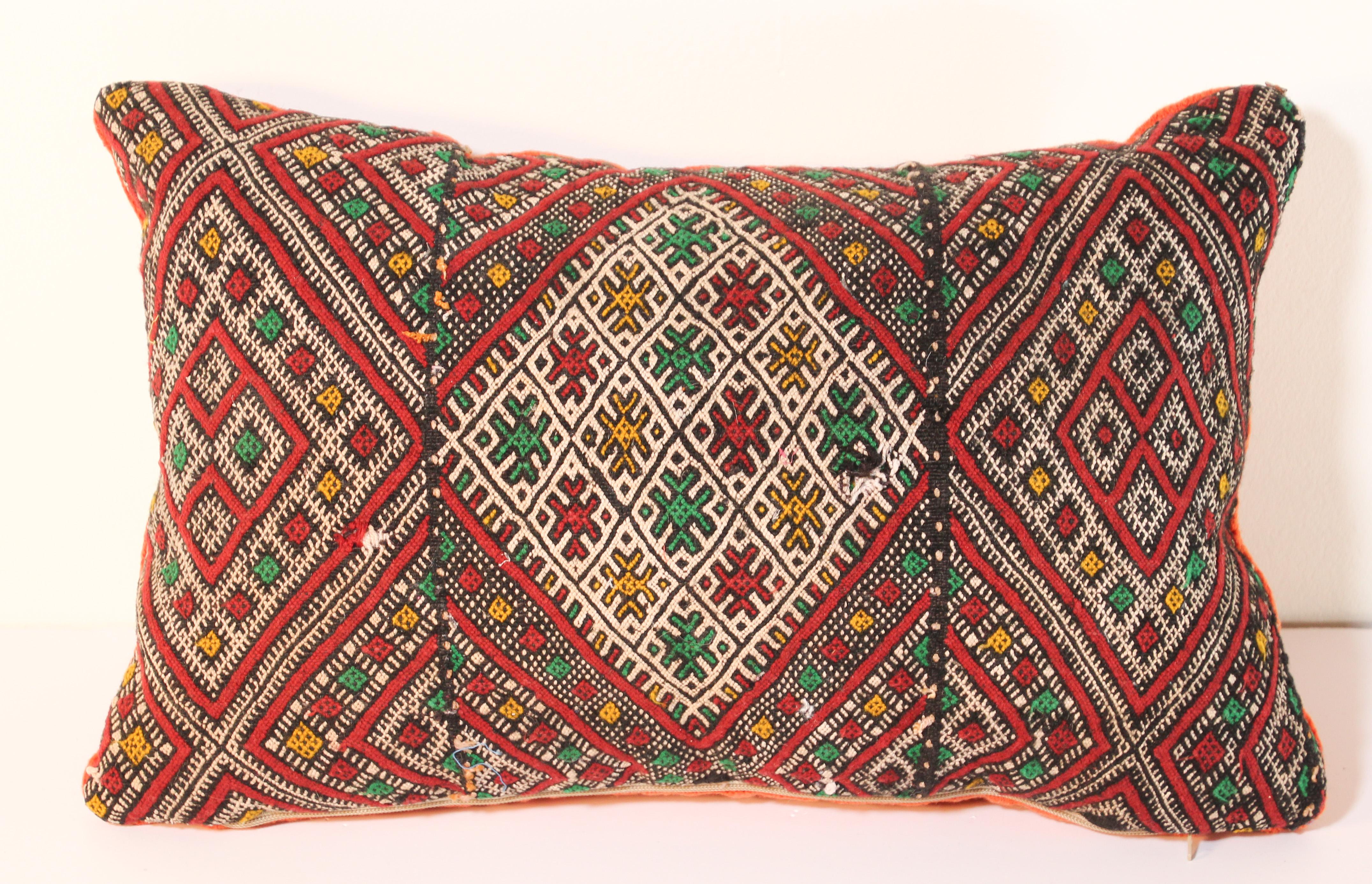 Handwoven Moroccan Tribal Berber Throw Handwoven Moroccan Berber Throw Pillow