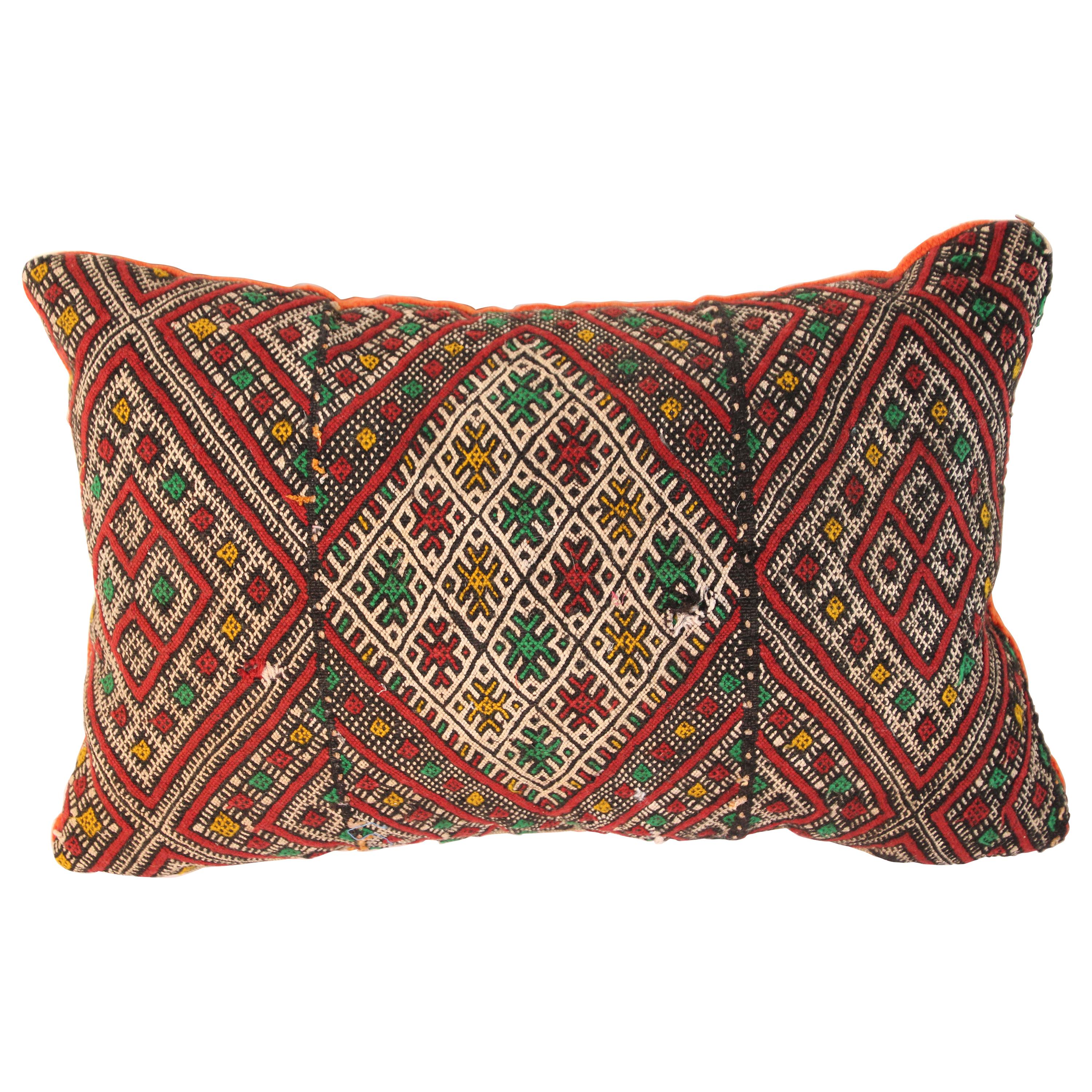 Handwoven Moroccan Tribal Berber Throw Handwoven Moroccan Berber Throw Pillow