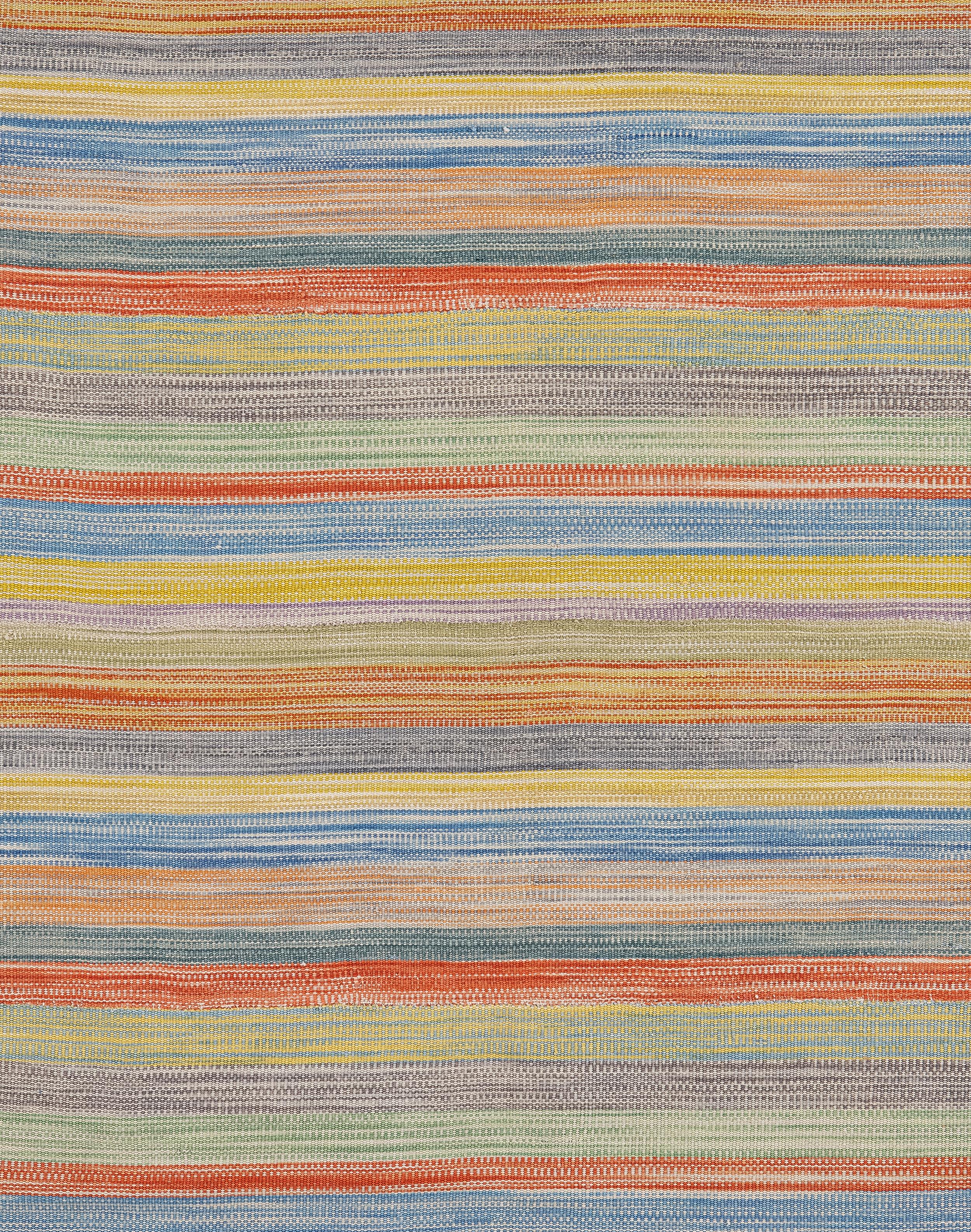 Alfombra Pelas Tejida a Mano Multicolor en venta 2