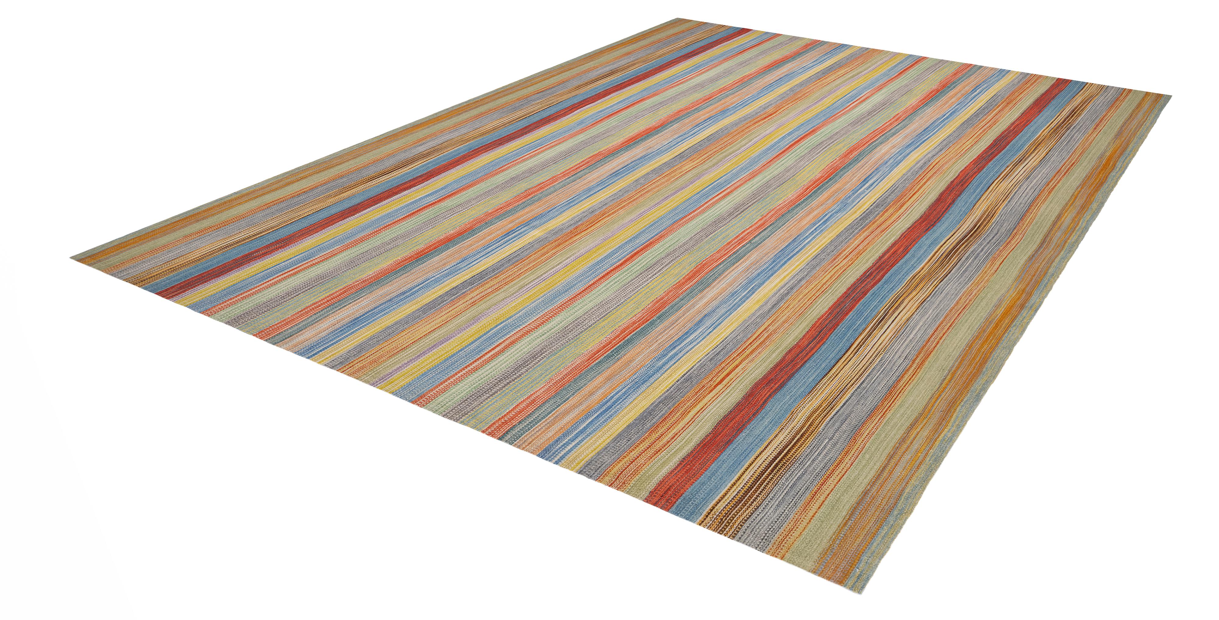 Alfombra Pelas Tejida a Mano Multicolor Tejido a mano en venta