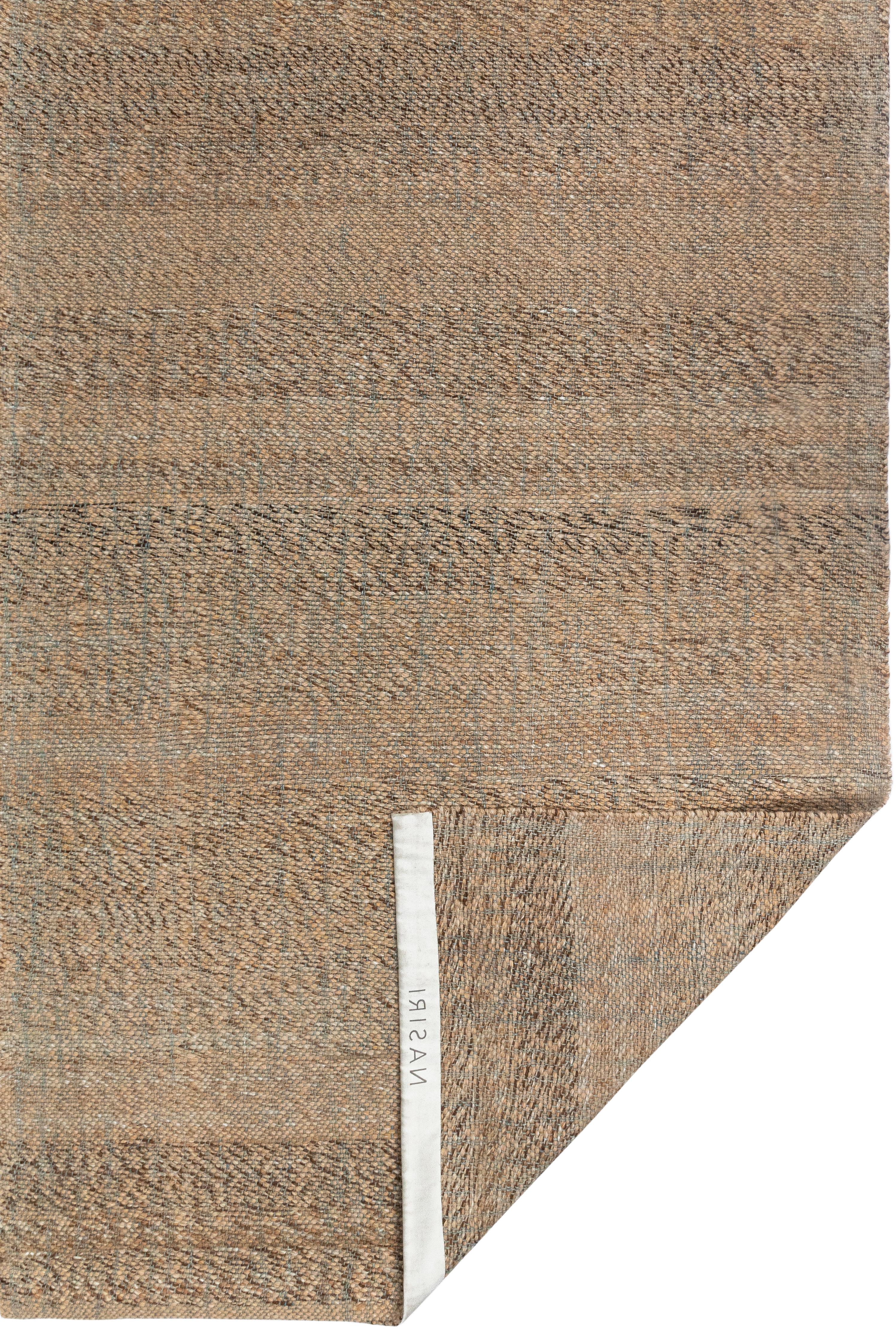 Handwoven Natural Dyed Palas Runner – Wool Flatweave in Neutral Earth Tones For Sale 2