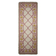 Handwoven Oriental Area Rug, Traditional Needlepoint Carpet Runner