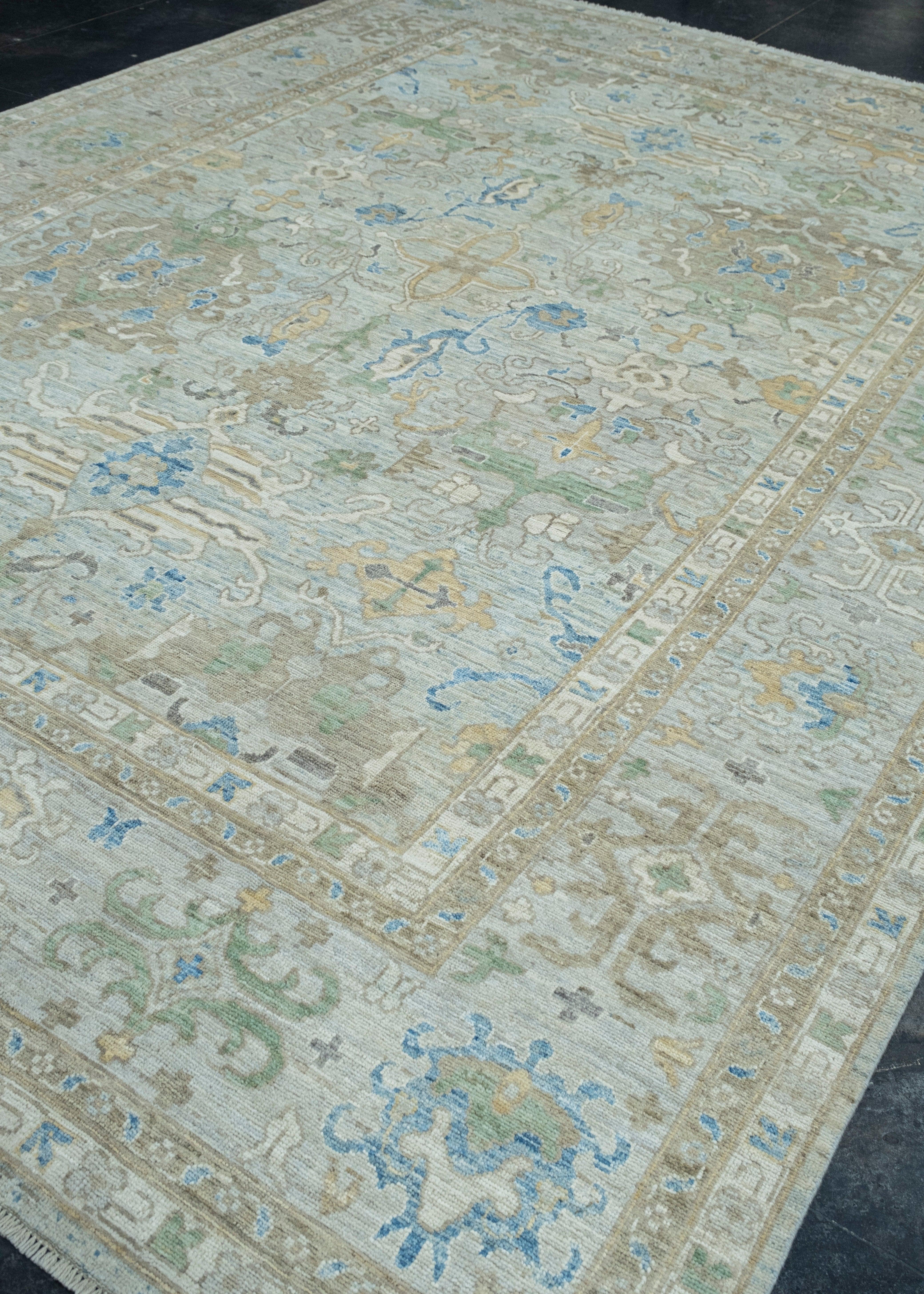 Turkish Handwoven Oushak Rug 10' x 13'11