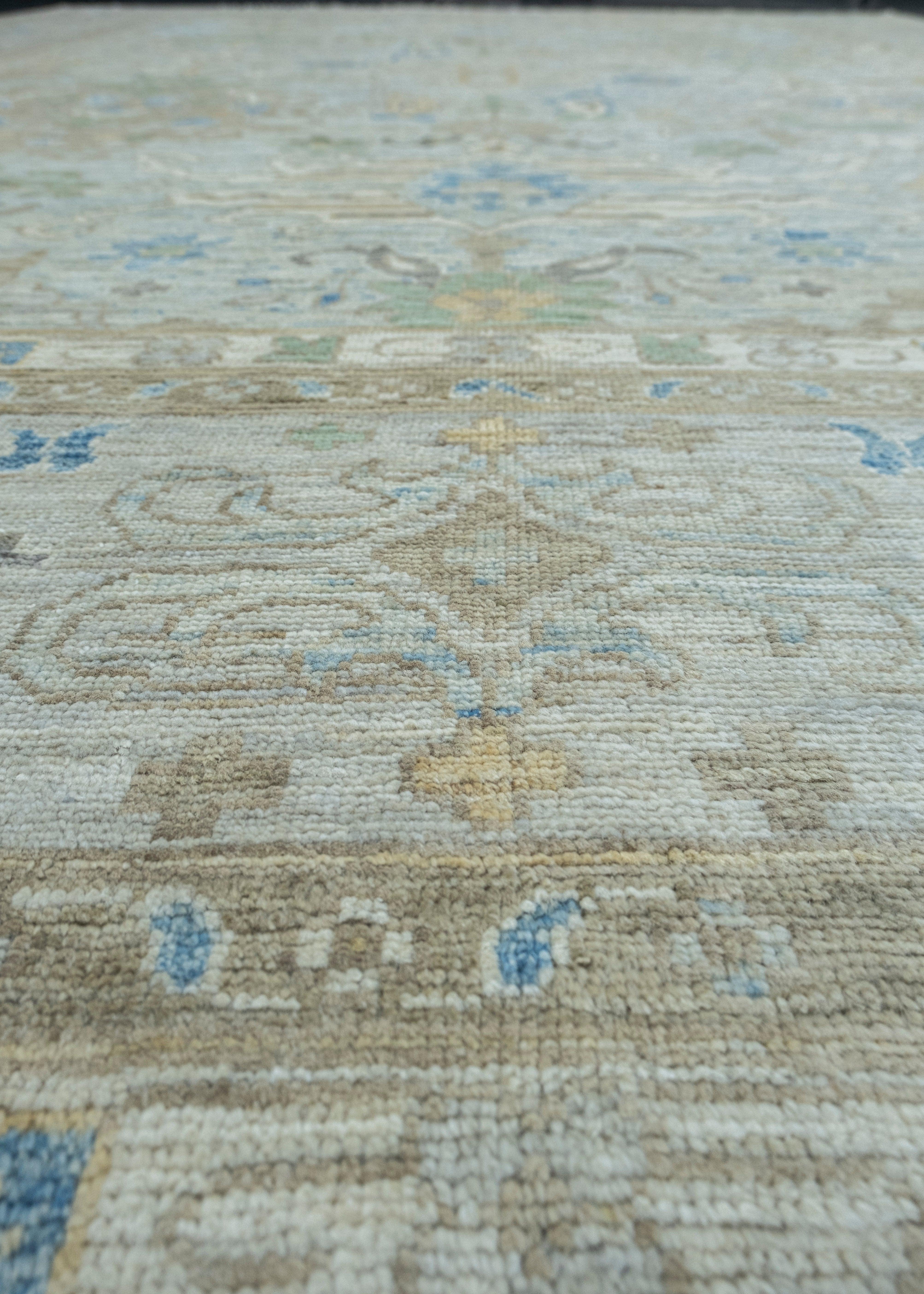 Handwoven Oushak Rug 10' x 13'11