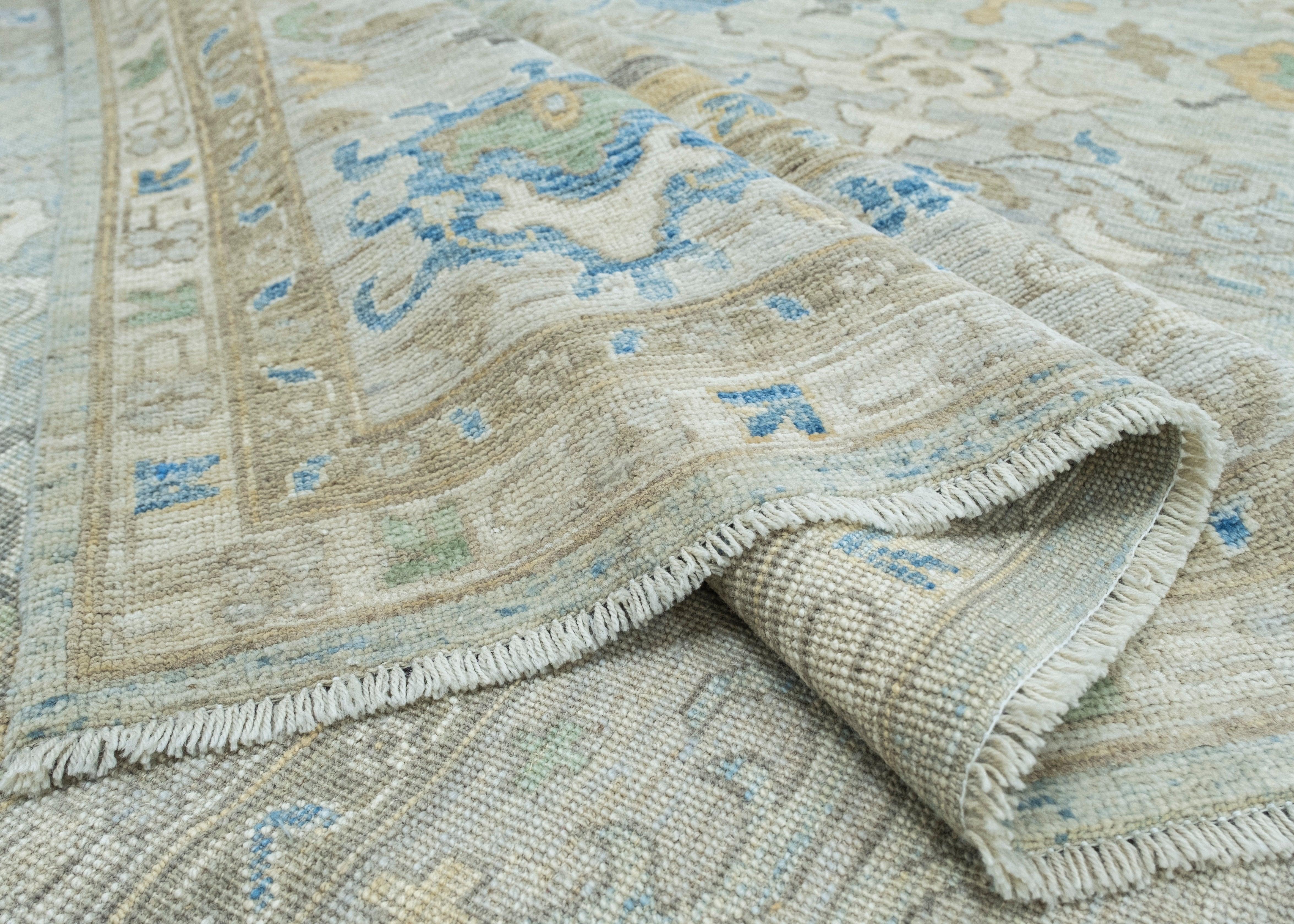 Handwoven Oushak Rug 10' x 13'11
