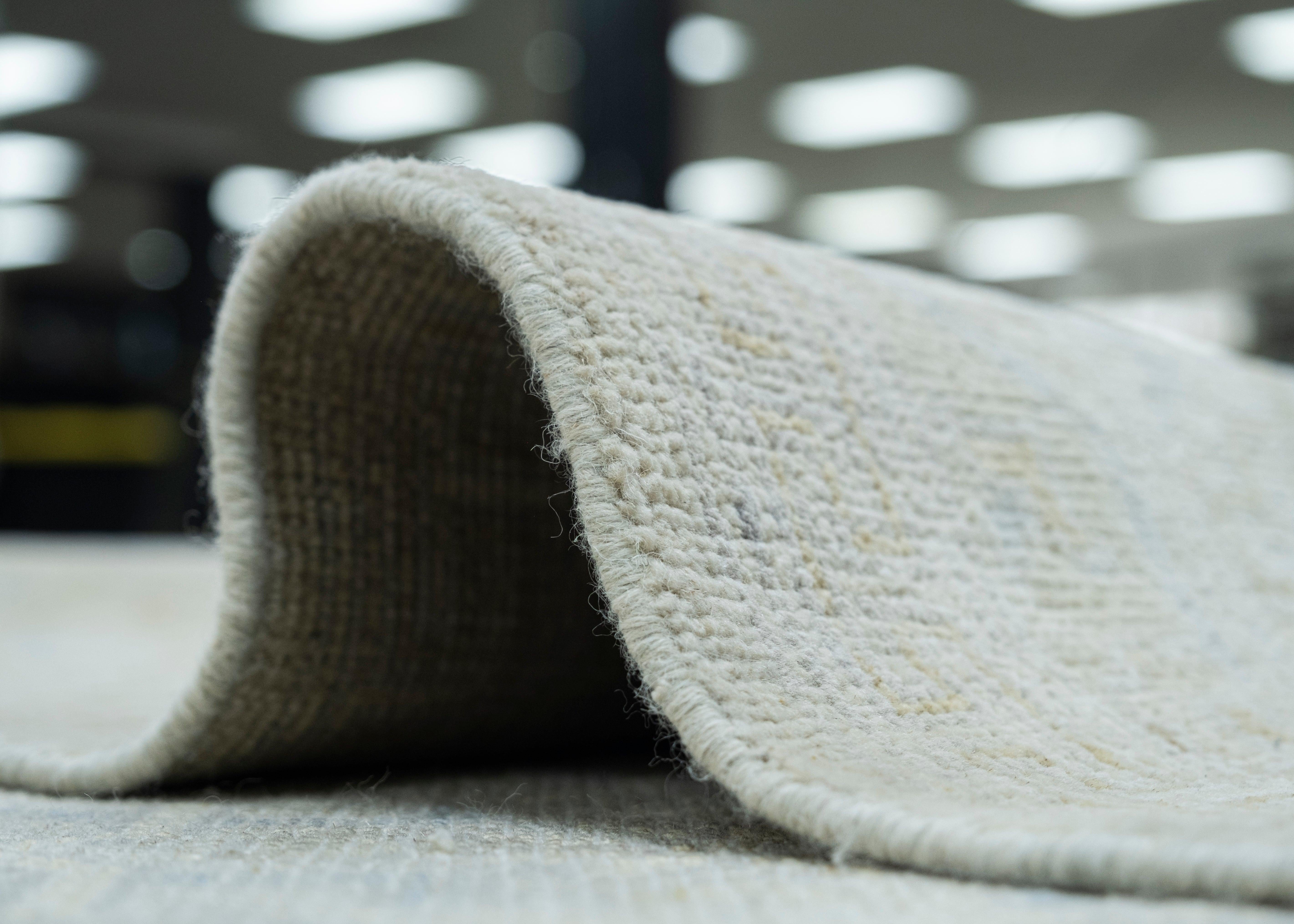 Wool Handwoven Oushak Rug 10'2