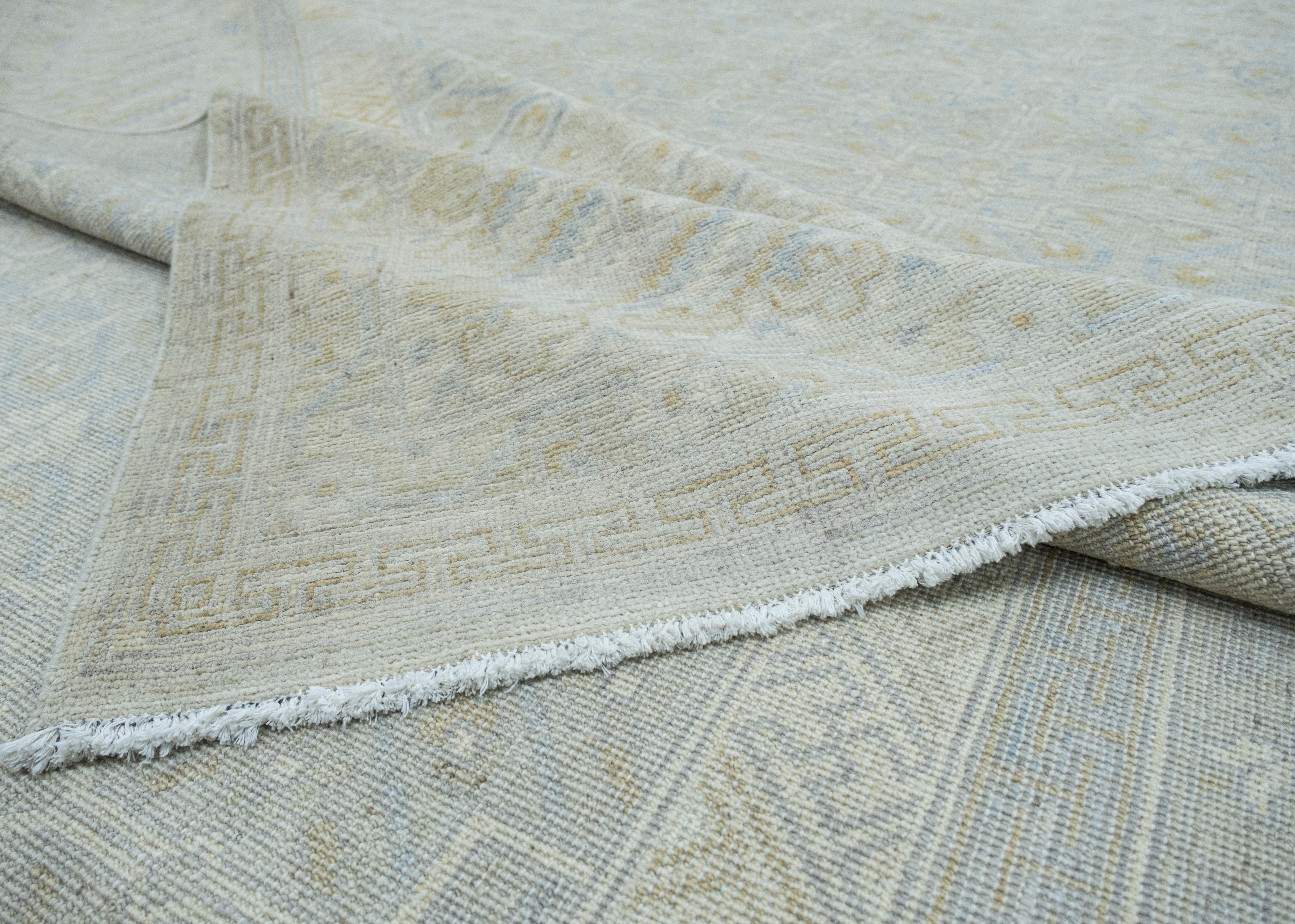 Handwoven Oushak Rug 10'2